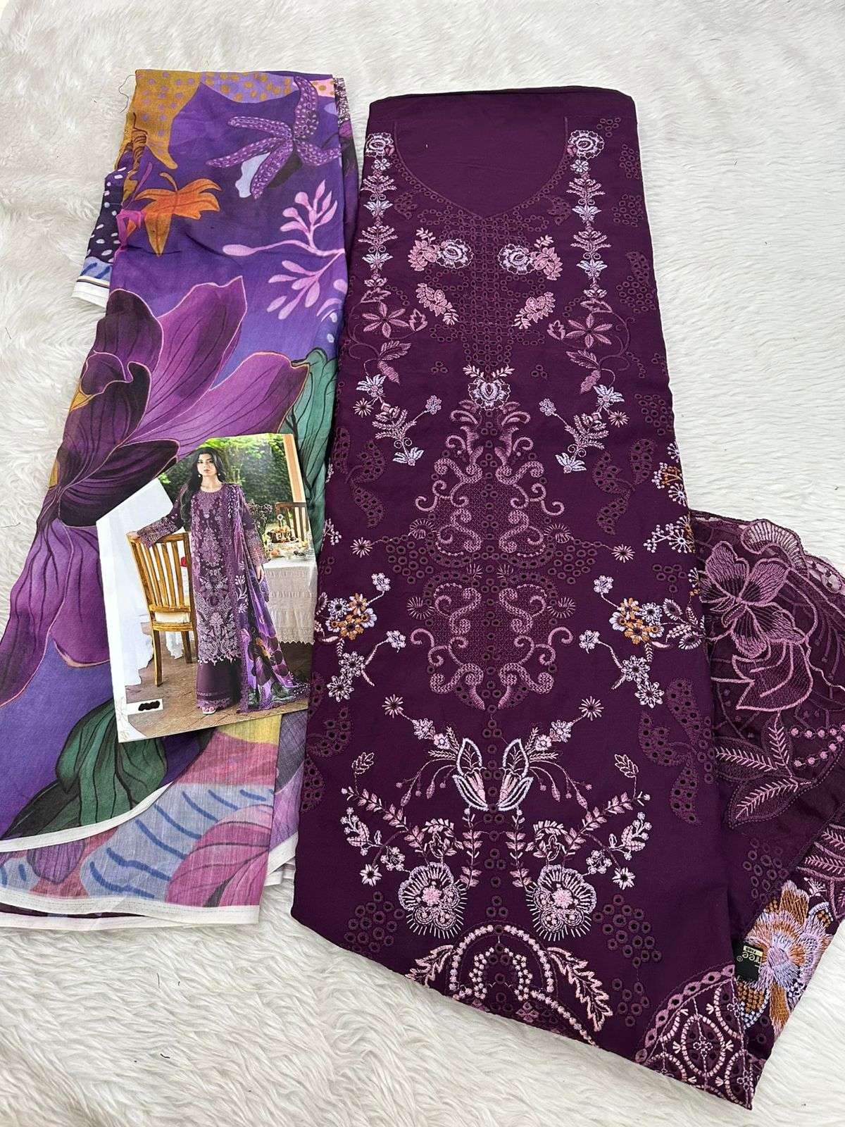 Falah Premium Rayon - Cotton Collection Code - 30678 By Falah Designer - 02