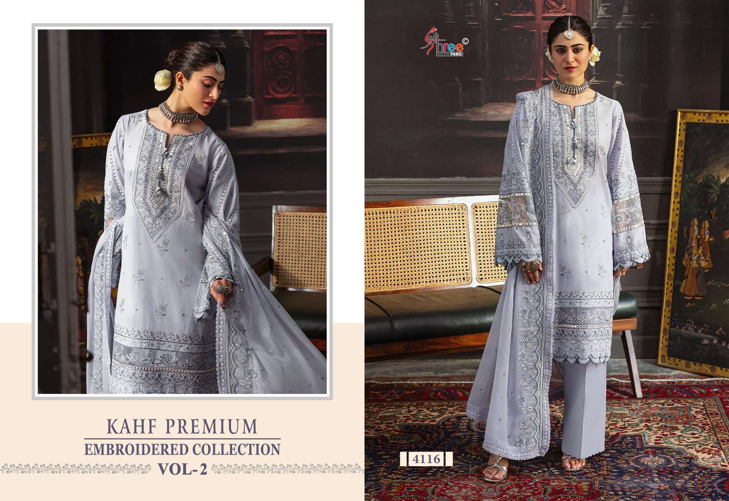 KAHF PREMIUM EMBROIDERED COLLECTION VOL - 2 BY SHREE FABS - 03