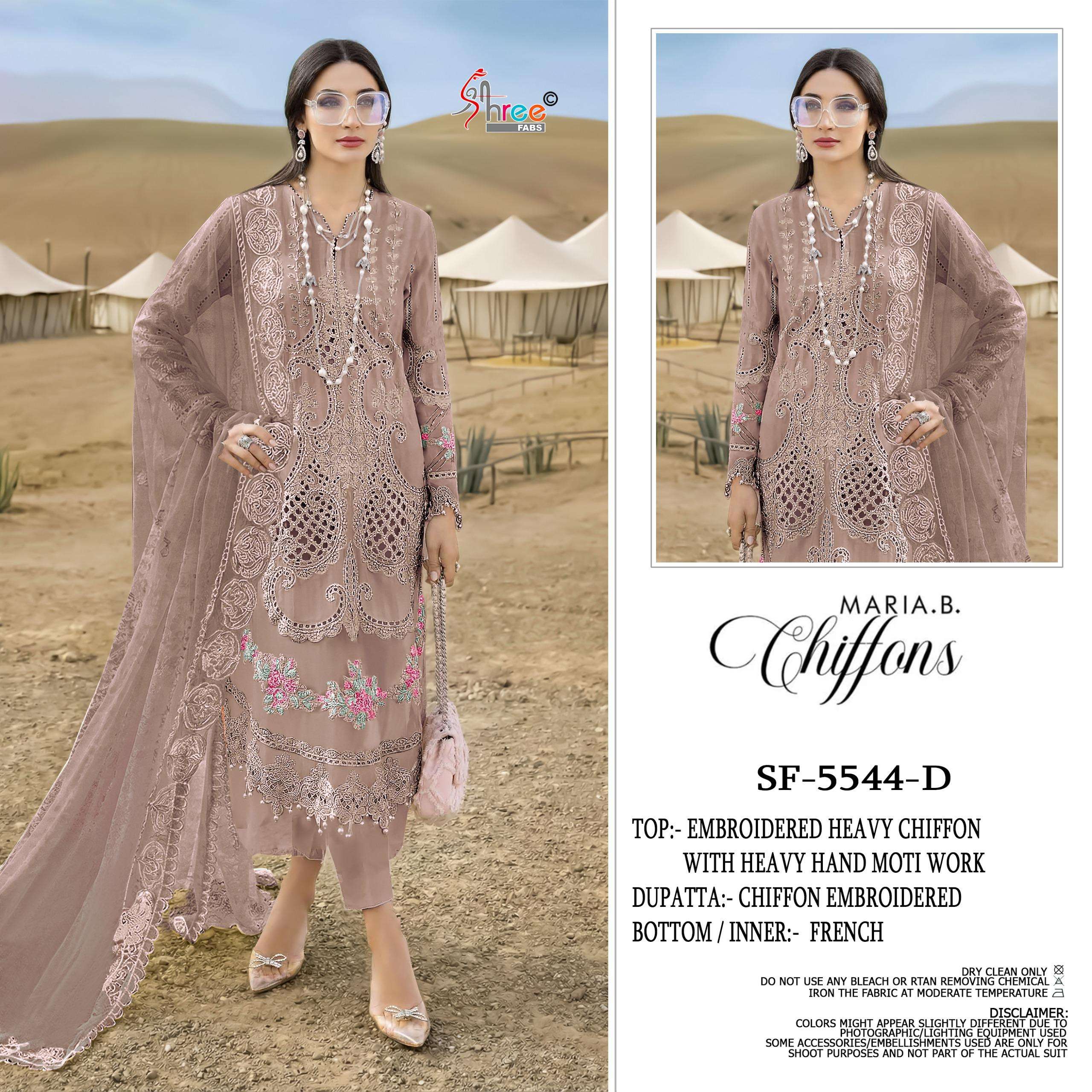 MARIA B CHIFFONS D.NO. SF - 5544 BY SHREE FABS - 01
