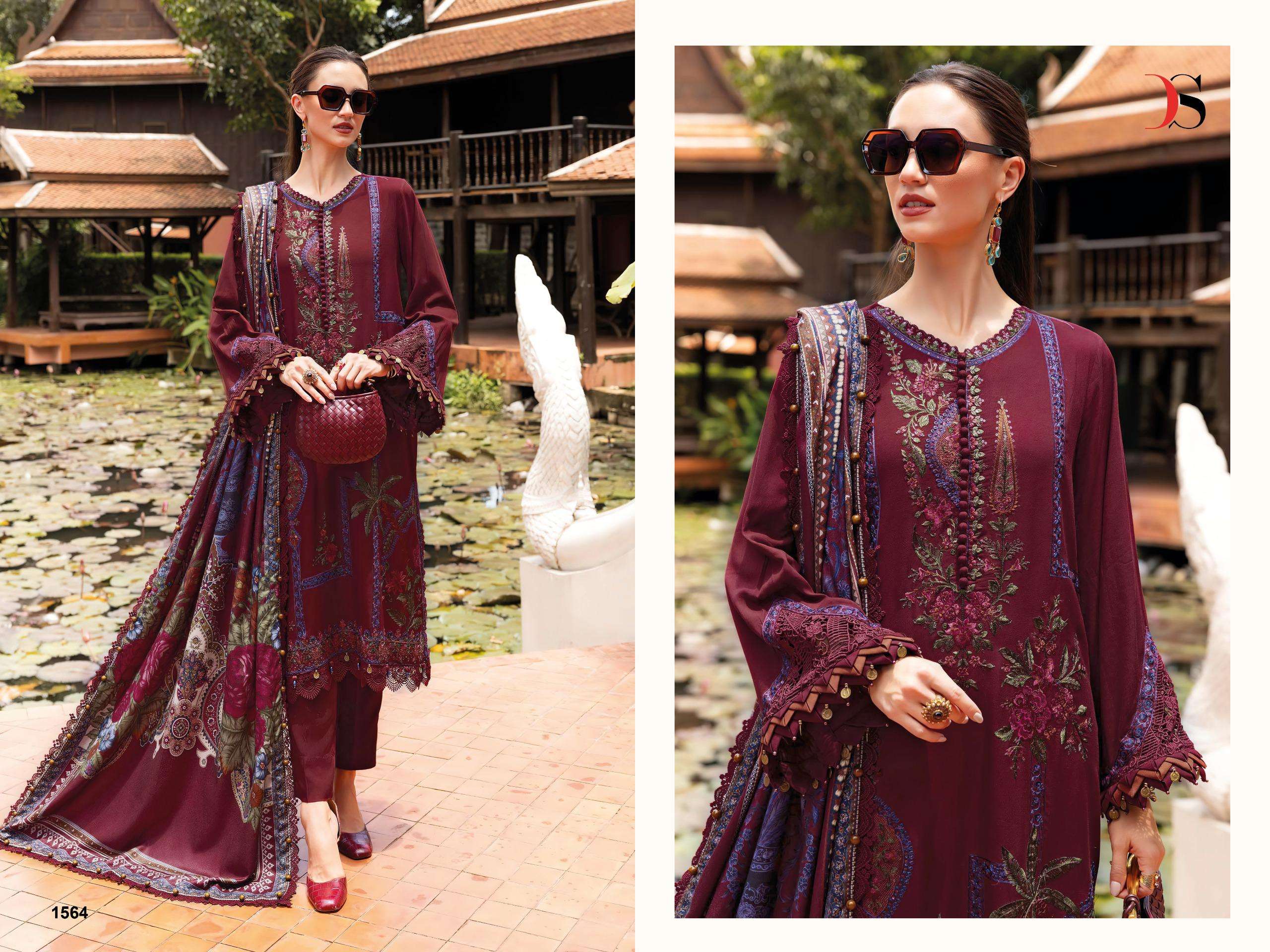 MARIA B PREMIUM EMBROIDERED RAYON - 5 BY DEEPSY SUITS - 04