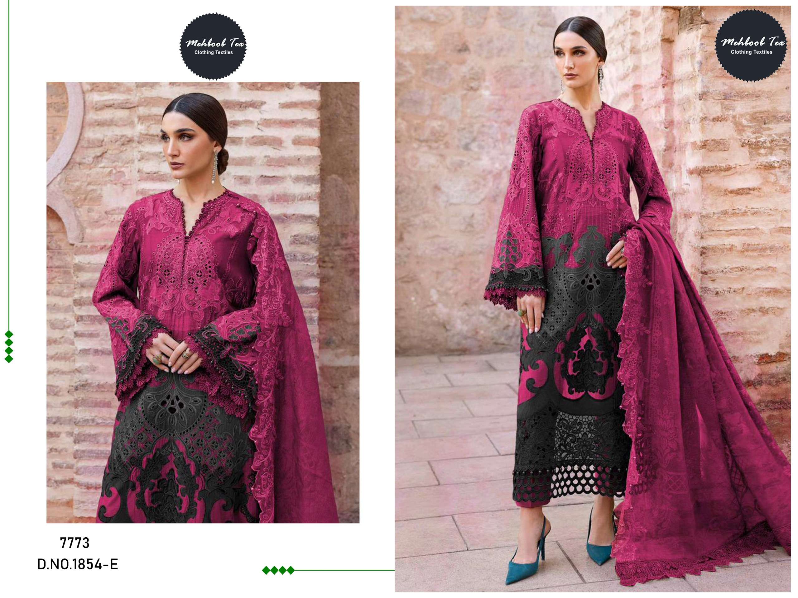 MARIYA B PREMIUM EMBROIDERED D.NO. 1854 VOL - 1 BY MEHBOOB TEX - 03