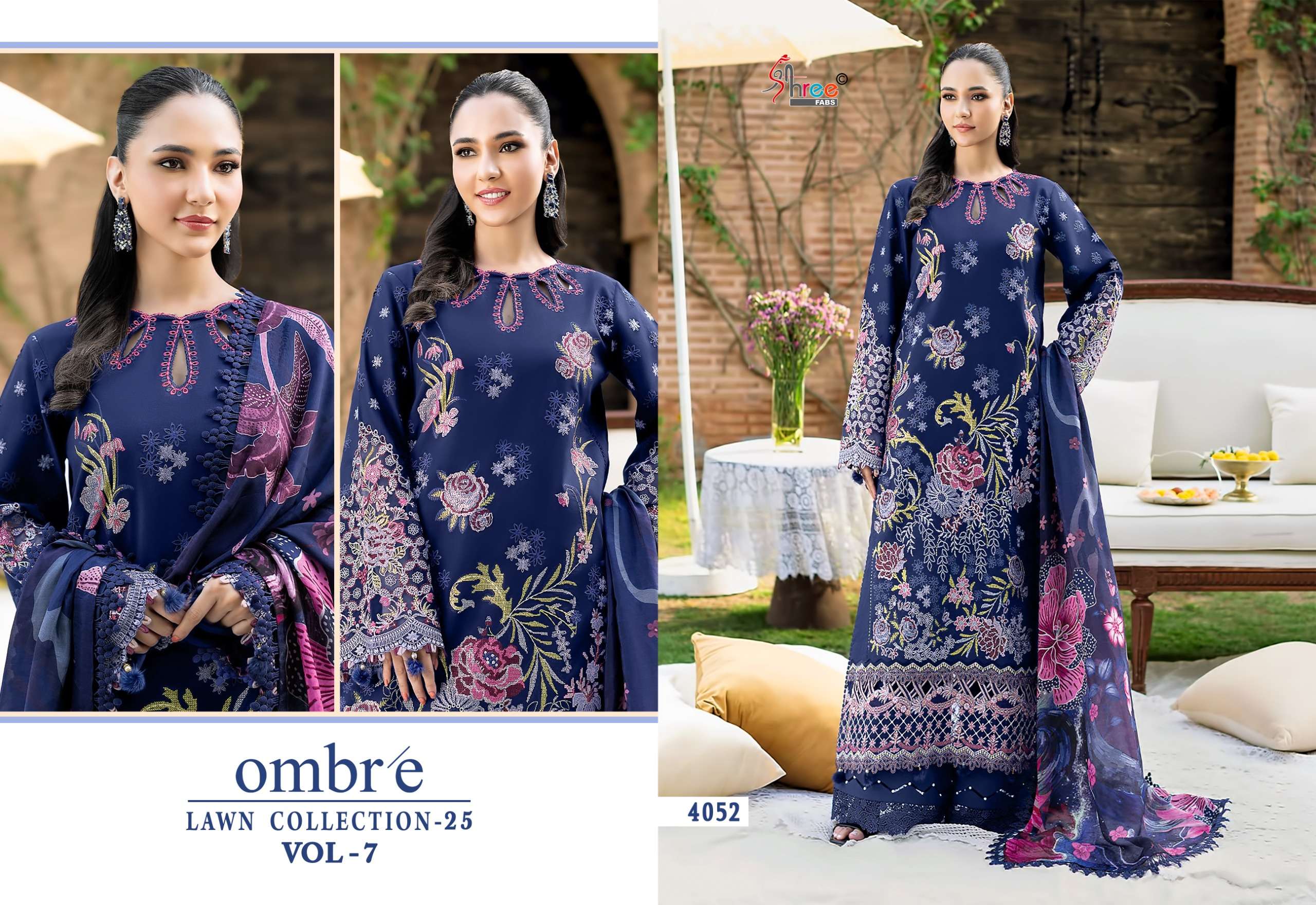 OMBRE LAWN COLLECTION - 2025 VOL - 7 BY SHREE FABS - 02
