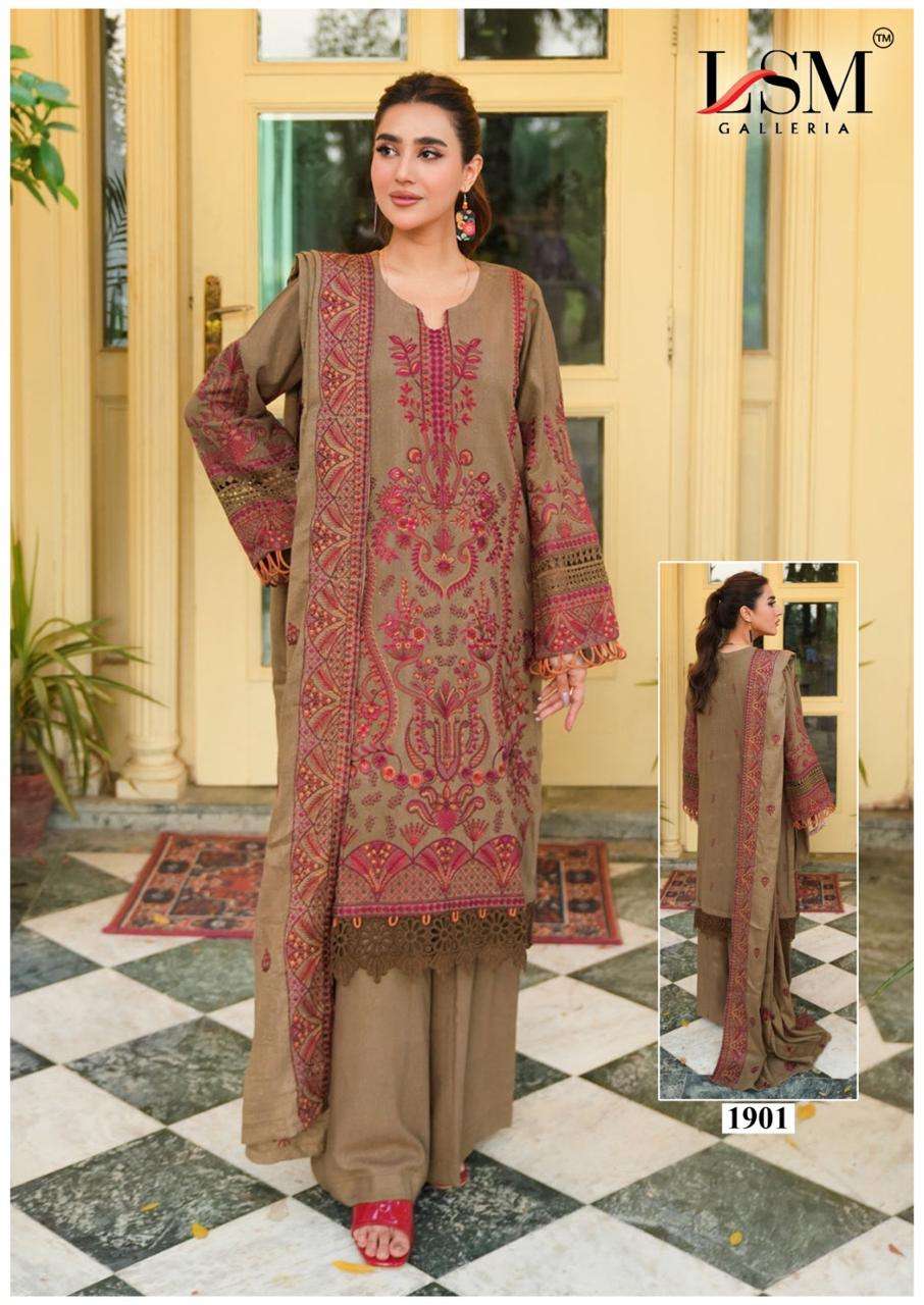 PARIAN DREAM HEAVY LUXURY LAWN COLLECTION VOL -19 BY LSM - 01
