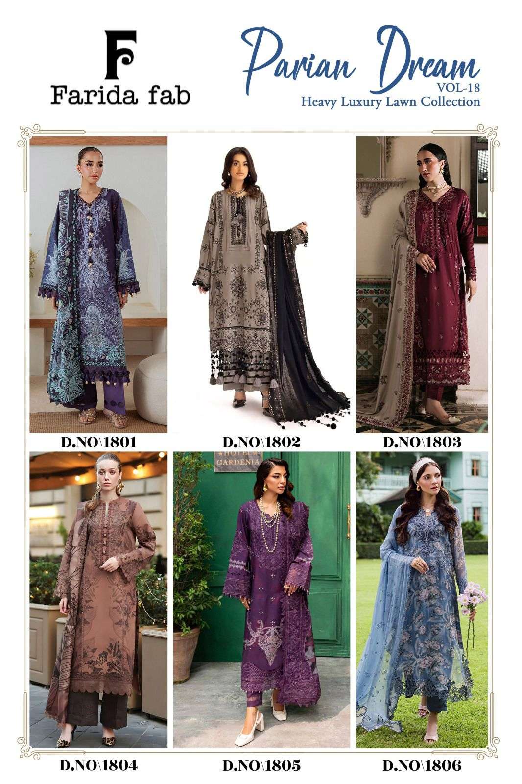 PARIAN DREAM VOL - 18 PREMIUM COLLECTION BY FARIDA FAB - 01 - 06