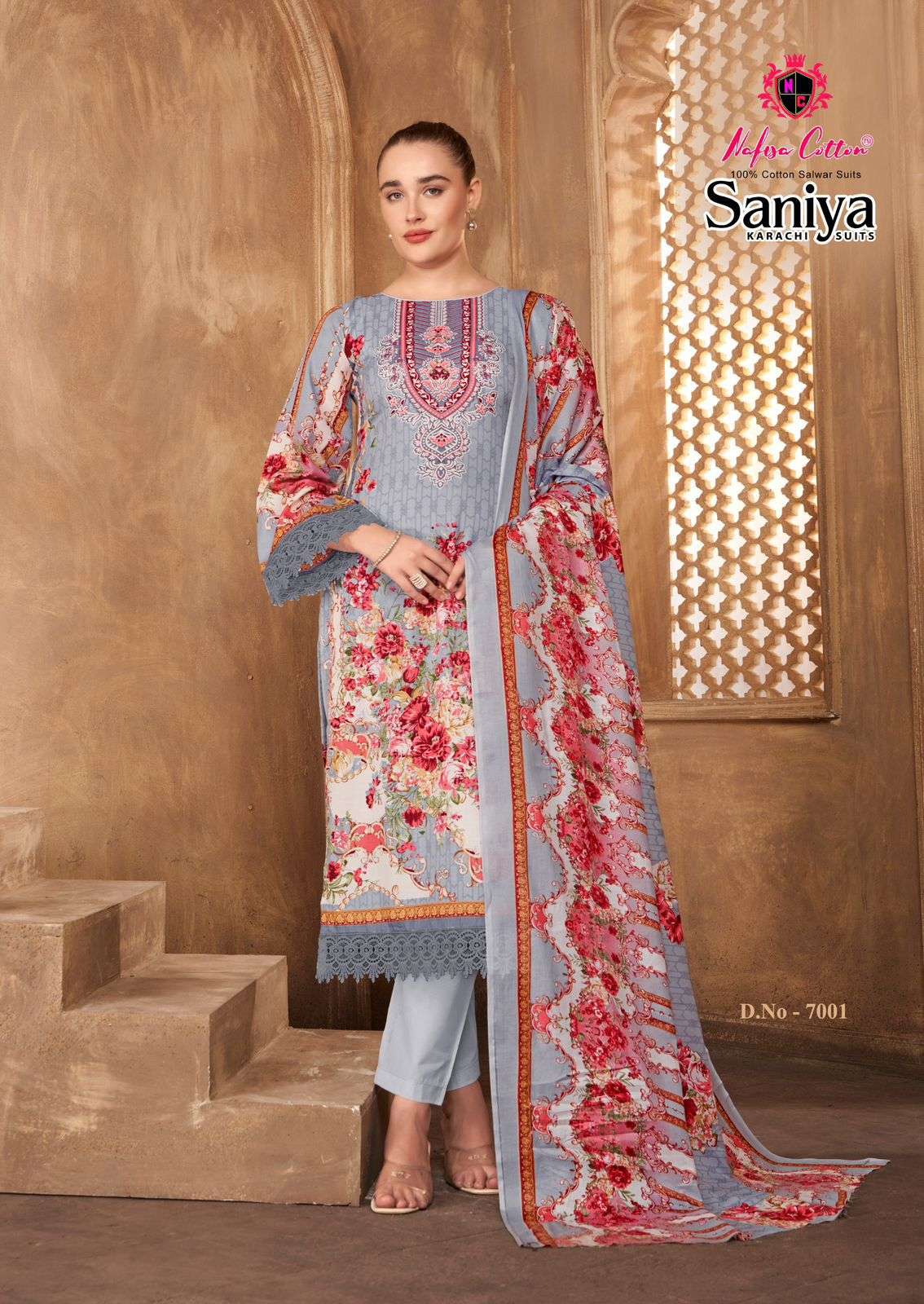 SANIYA KARACHI SUITS VOL - 07 BY NAFISA COTTON - 01
