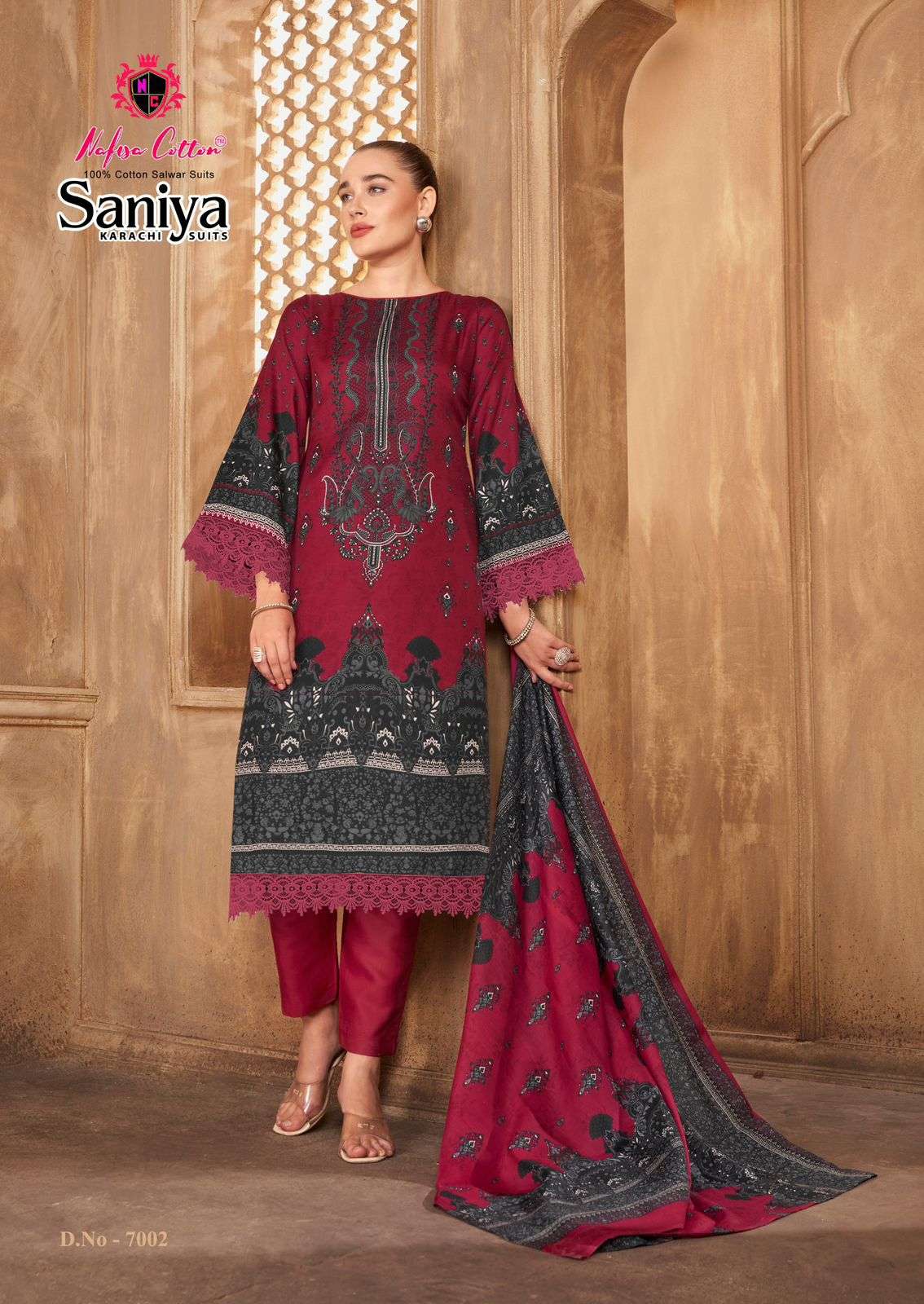 SANIYA KARACHI SUITS VOL - 07 BY NAFISA COTTON - 02