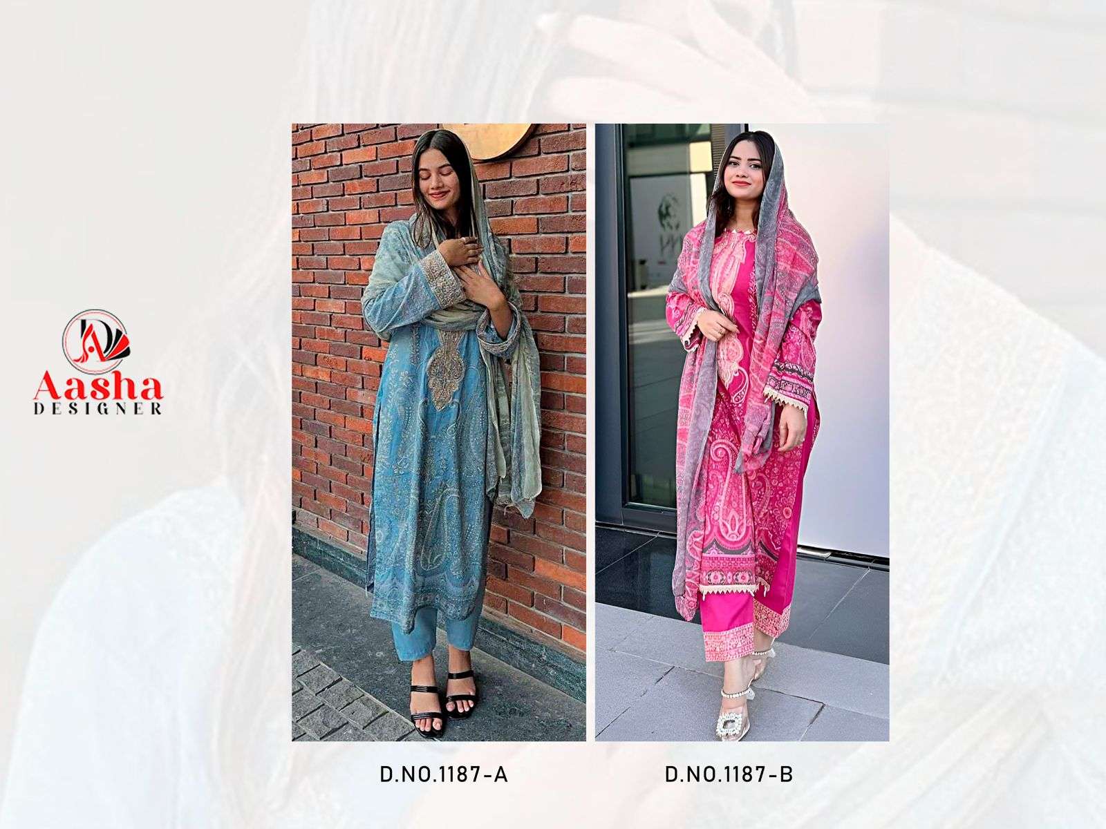 Super Hit Design A S D 1187 A B By Aasha - 01 -  02