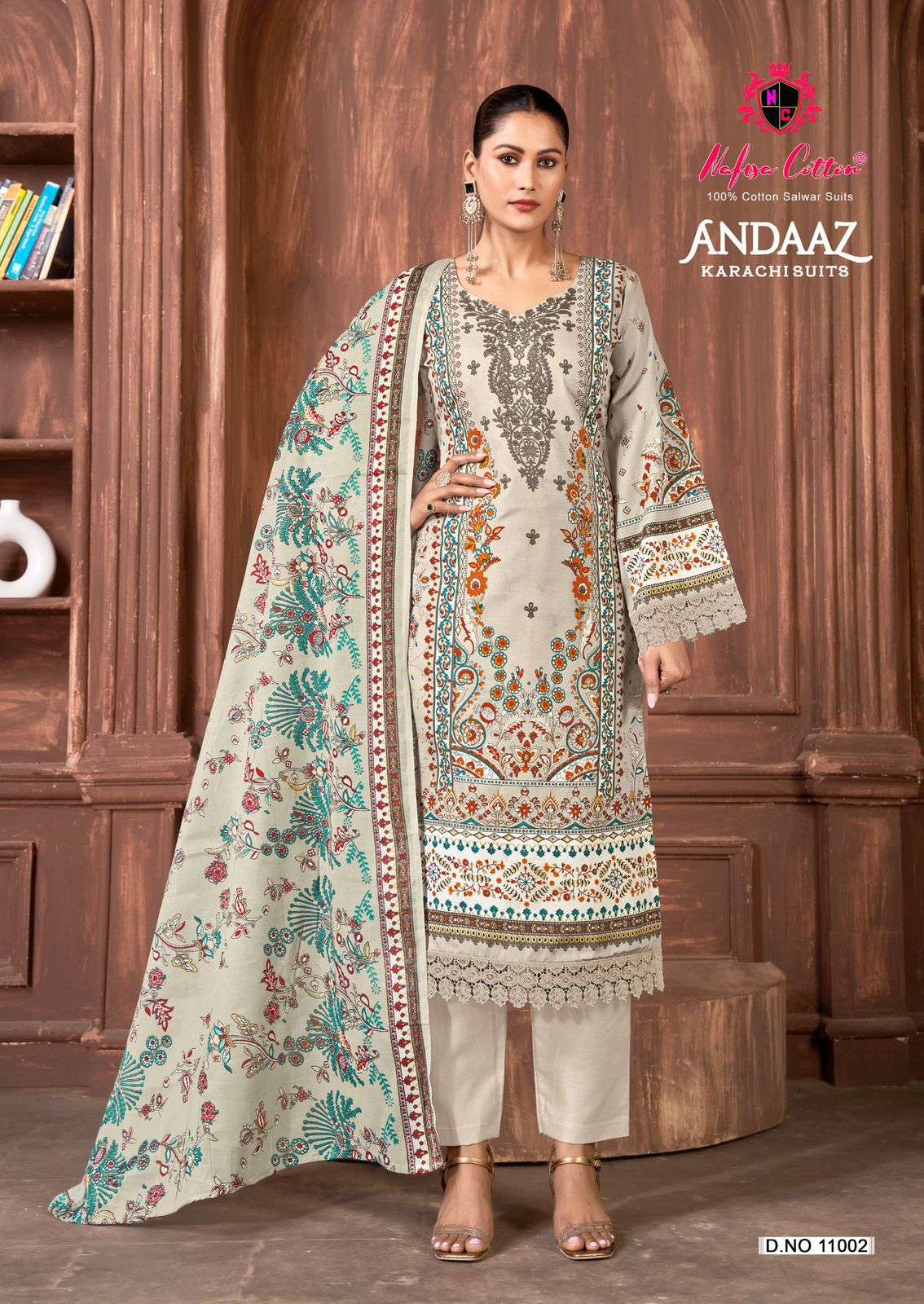 ANDAAZ KARACHI SUITS VOL - 11 BY NAFISA COTTON - 02