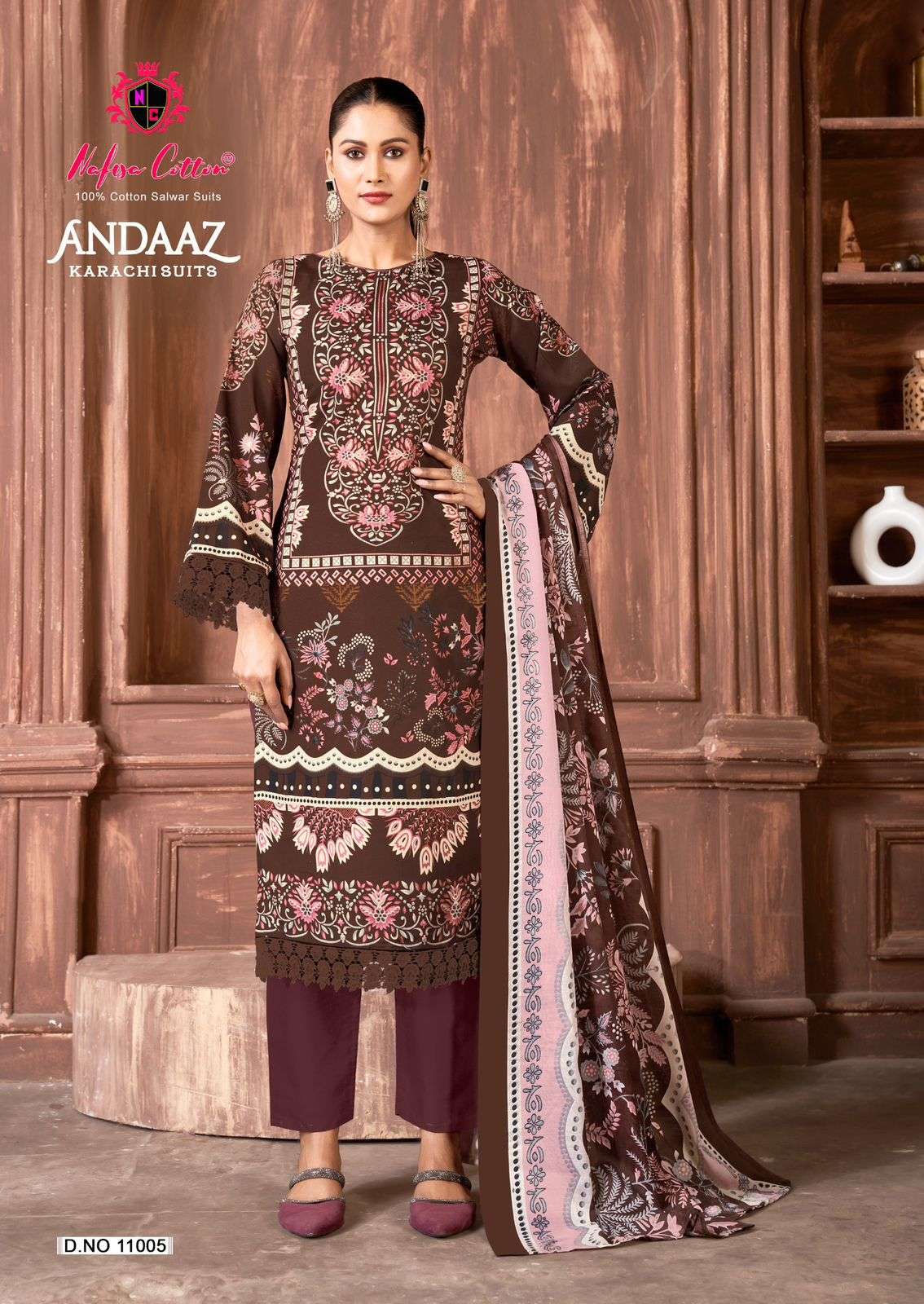 ANDAAZ KARACHI SUITS VOL - 11 BY NAFISA COTTON - 05