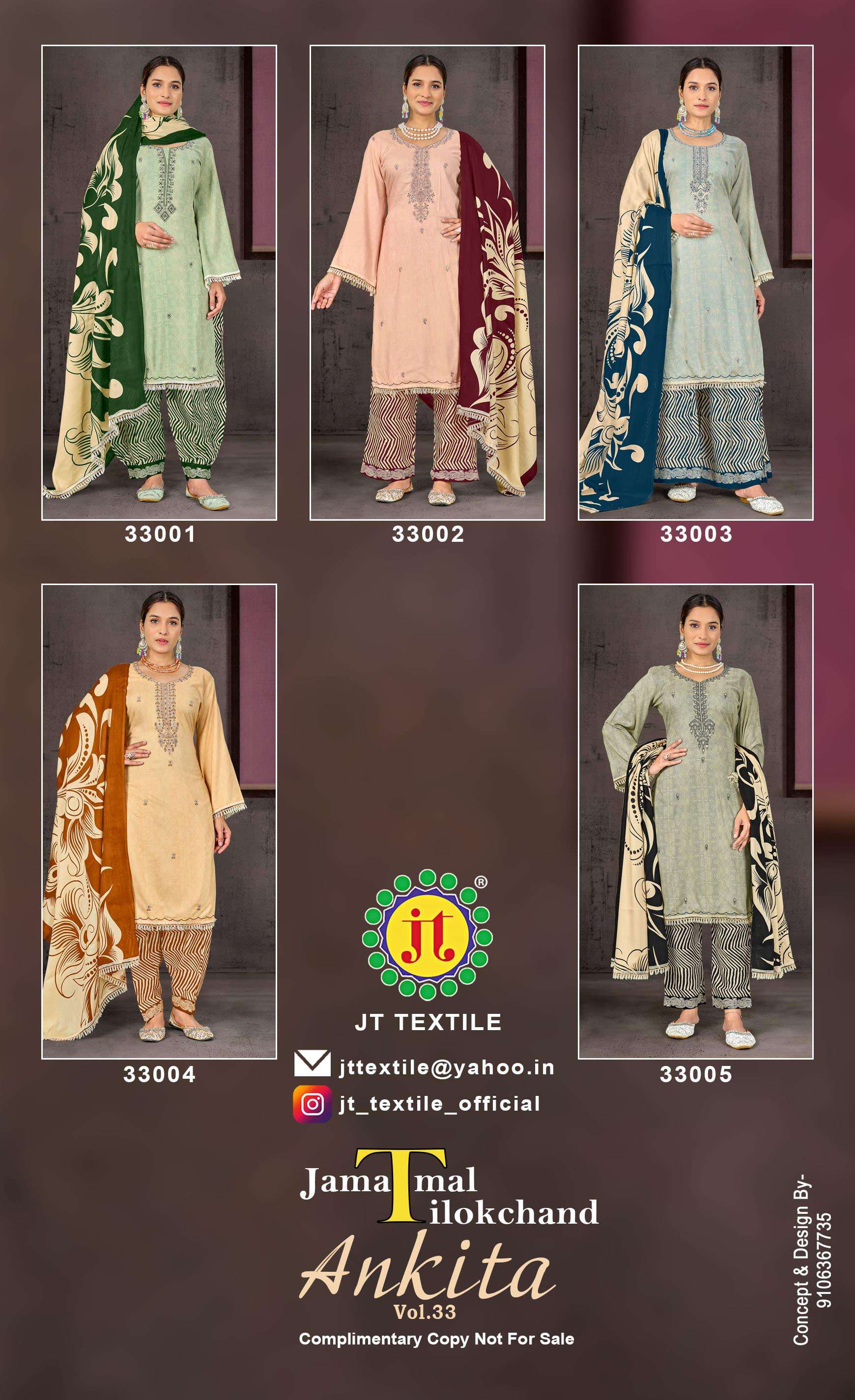 ANKITA VOL - 33 BY JAMATMAL TILOKCHAND - 01 - 05