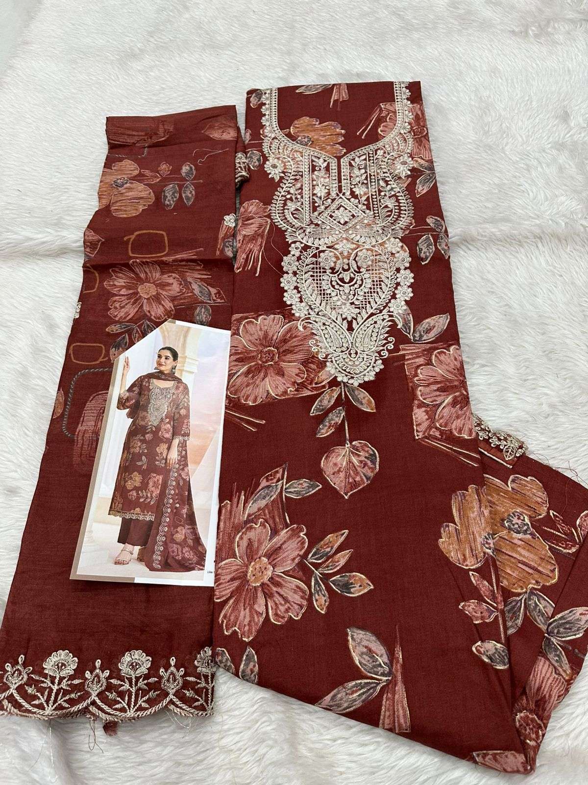 Falah Premium Cotton Collection Code - 26005 By Falah Designer - 01 - 06