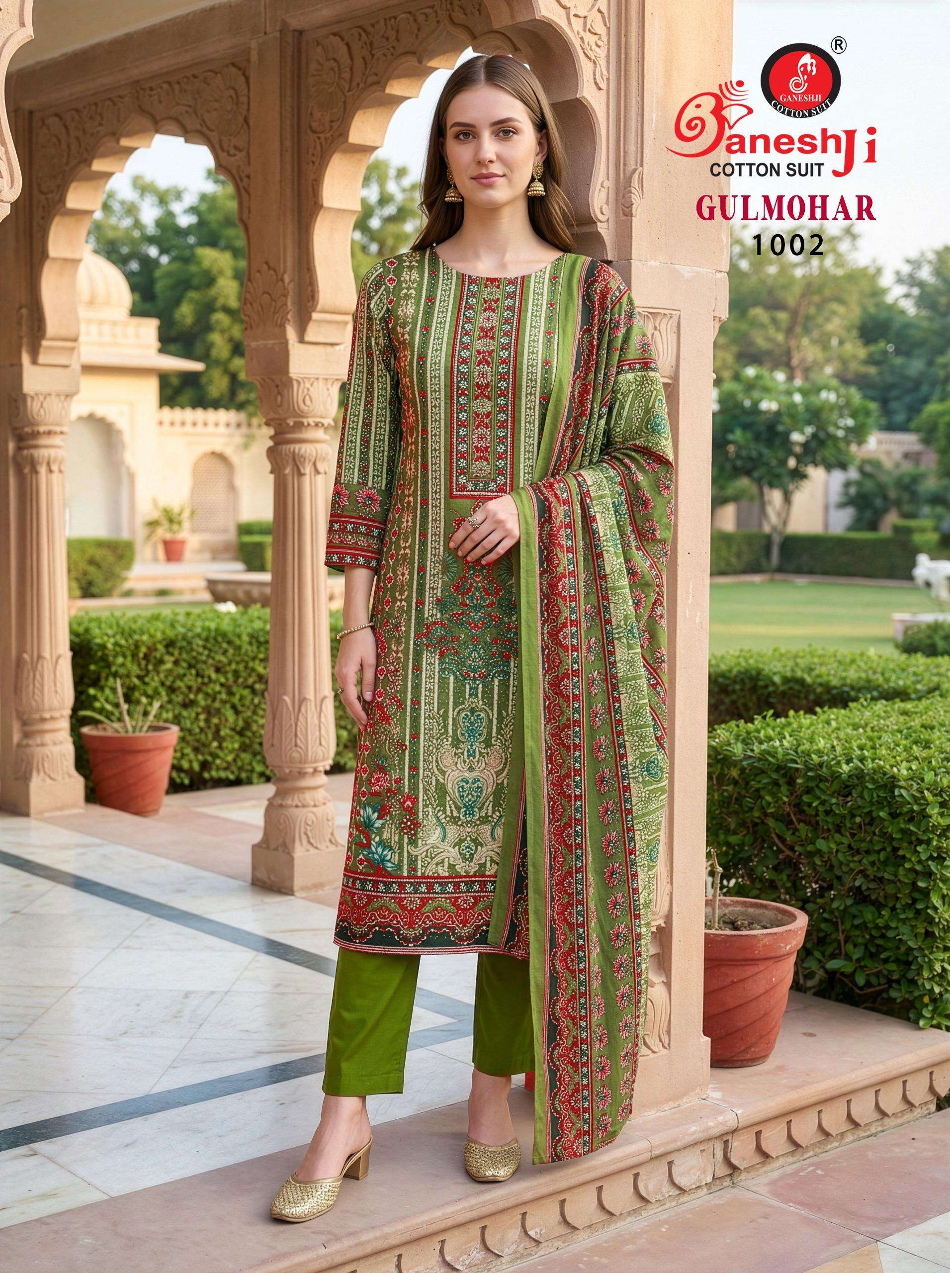 GULMOHAR VOL - 01 GANESHJI COTTON SUIT - 02