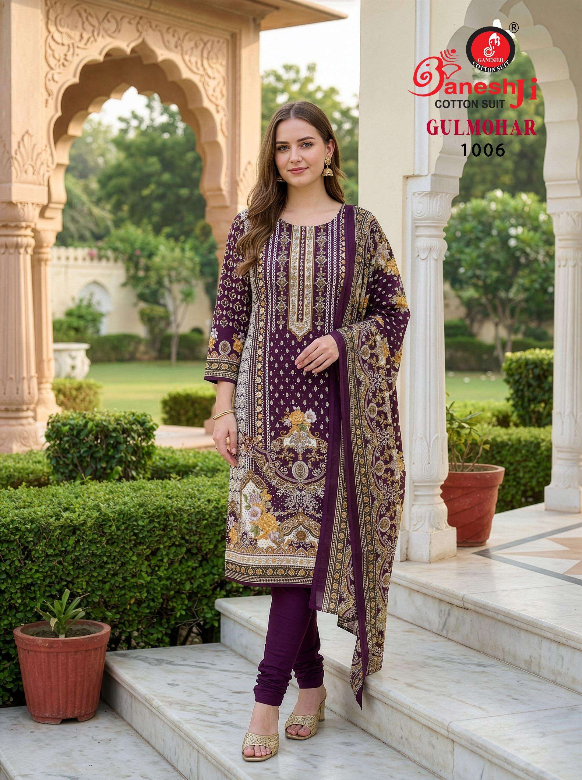 GULMOHAR VOL - 01 GANESHJI COTTON SUIT - 06