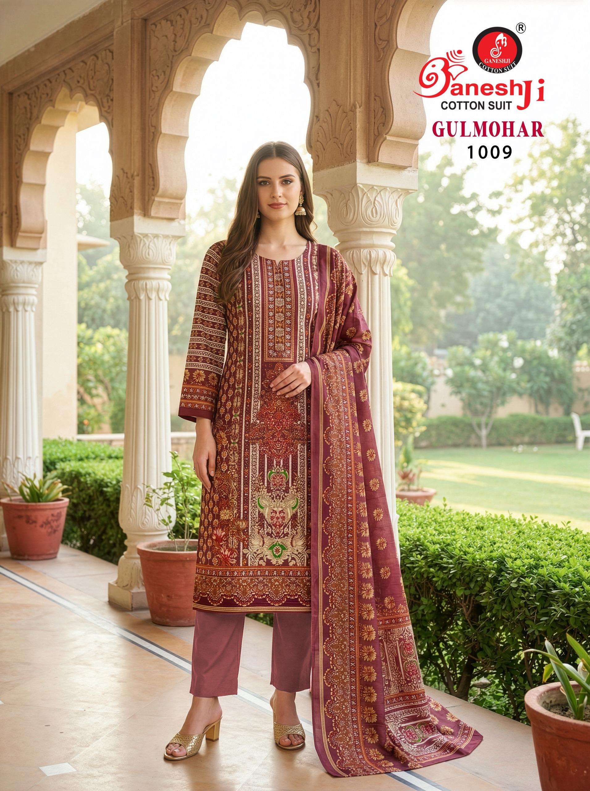 GULMOHAR VOL - 01 GANESHJI COTTON SUIT - 09
