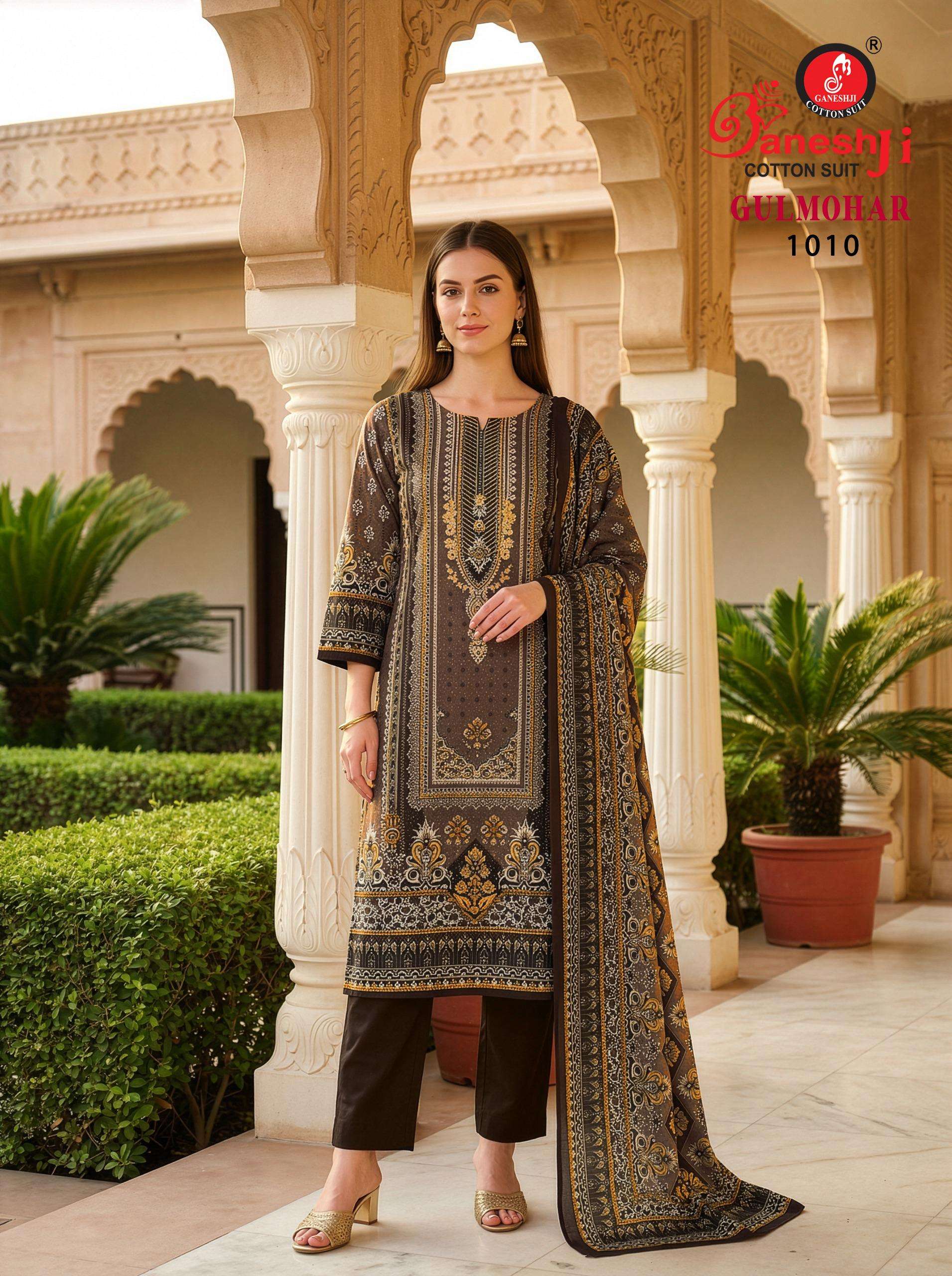 GULMOHAR VOL - 01 GANESHJI COTTON SUIT - 10