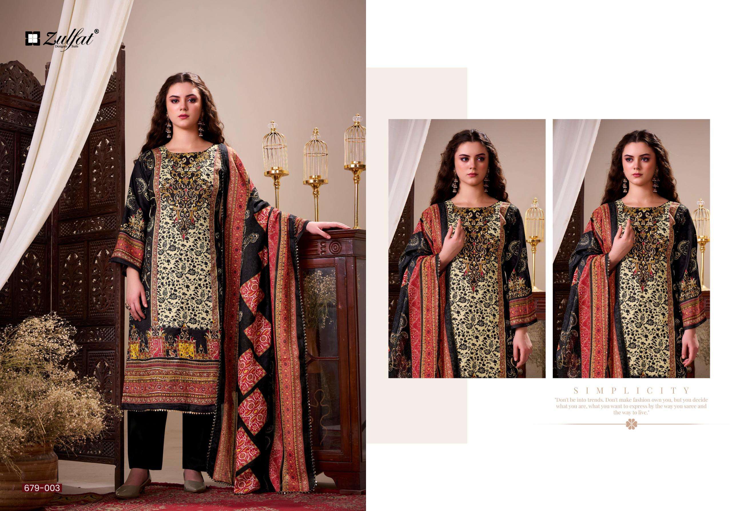 HANIYA BY ZULFAT DESIGNER SUITS - 04