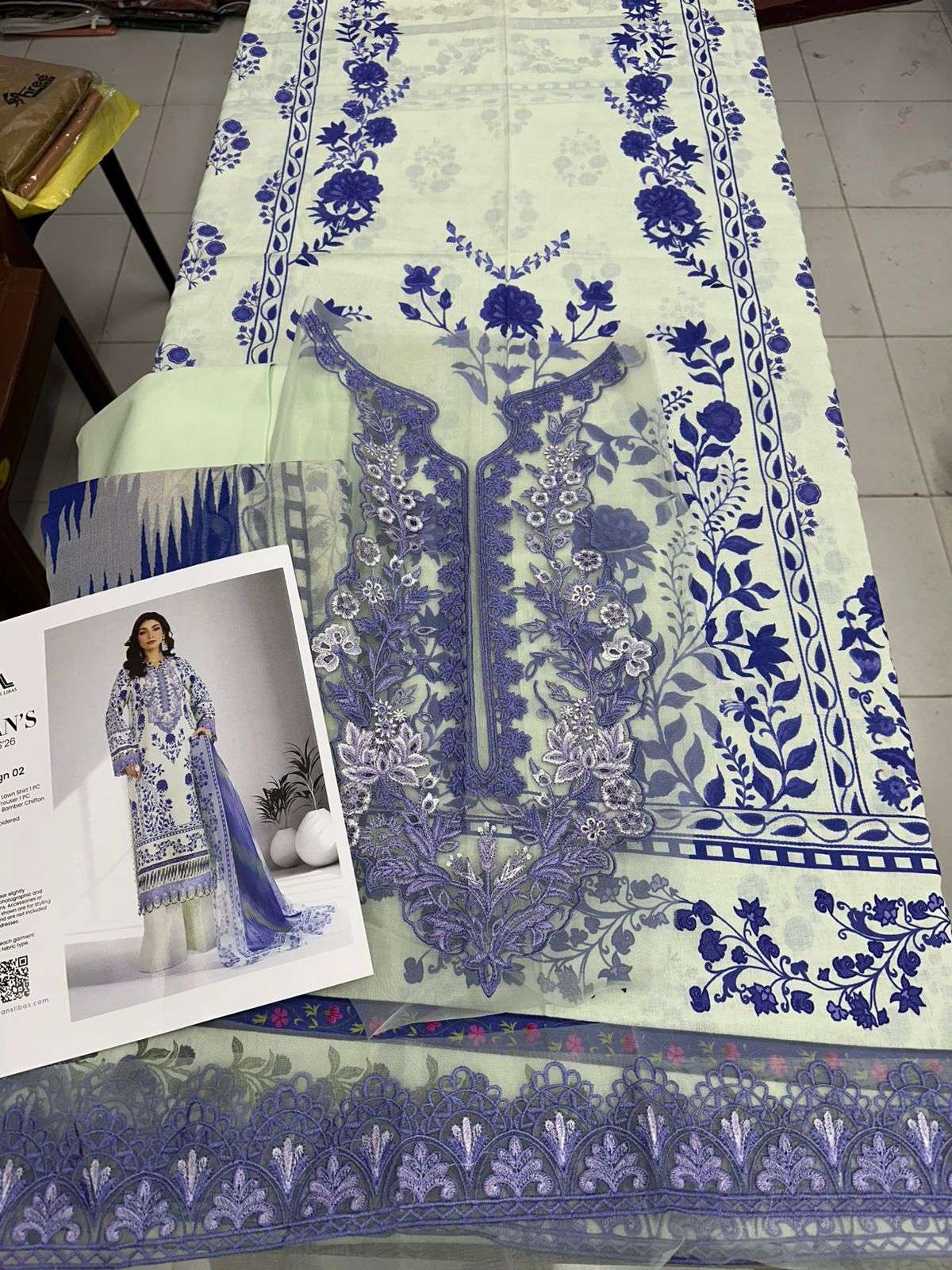 Inlyes Pure Bamberg Chiffon Dupatta 2026 by ADANS PRINTS-05