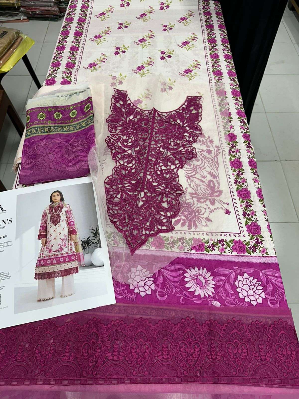 Inlyes Pure Bamberg Chiffon Dupatta 2026 by ADANS PRINTS-08