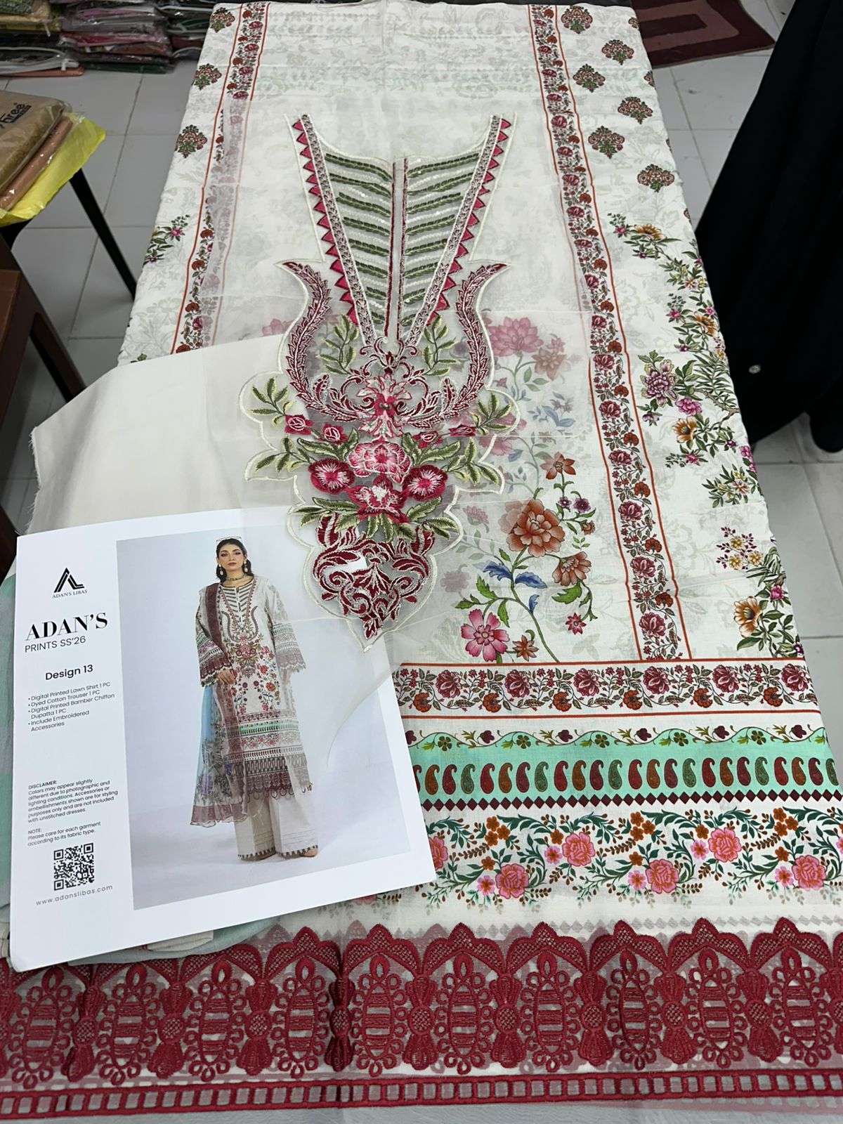 Inlyes Pure Bamberg Chiffon Dupatta 2026 by ADANS PRINTS-09