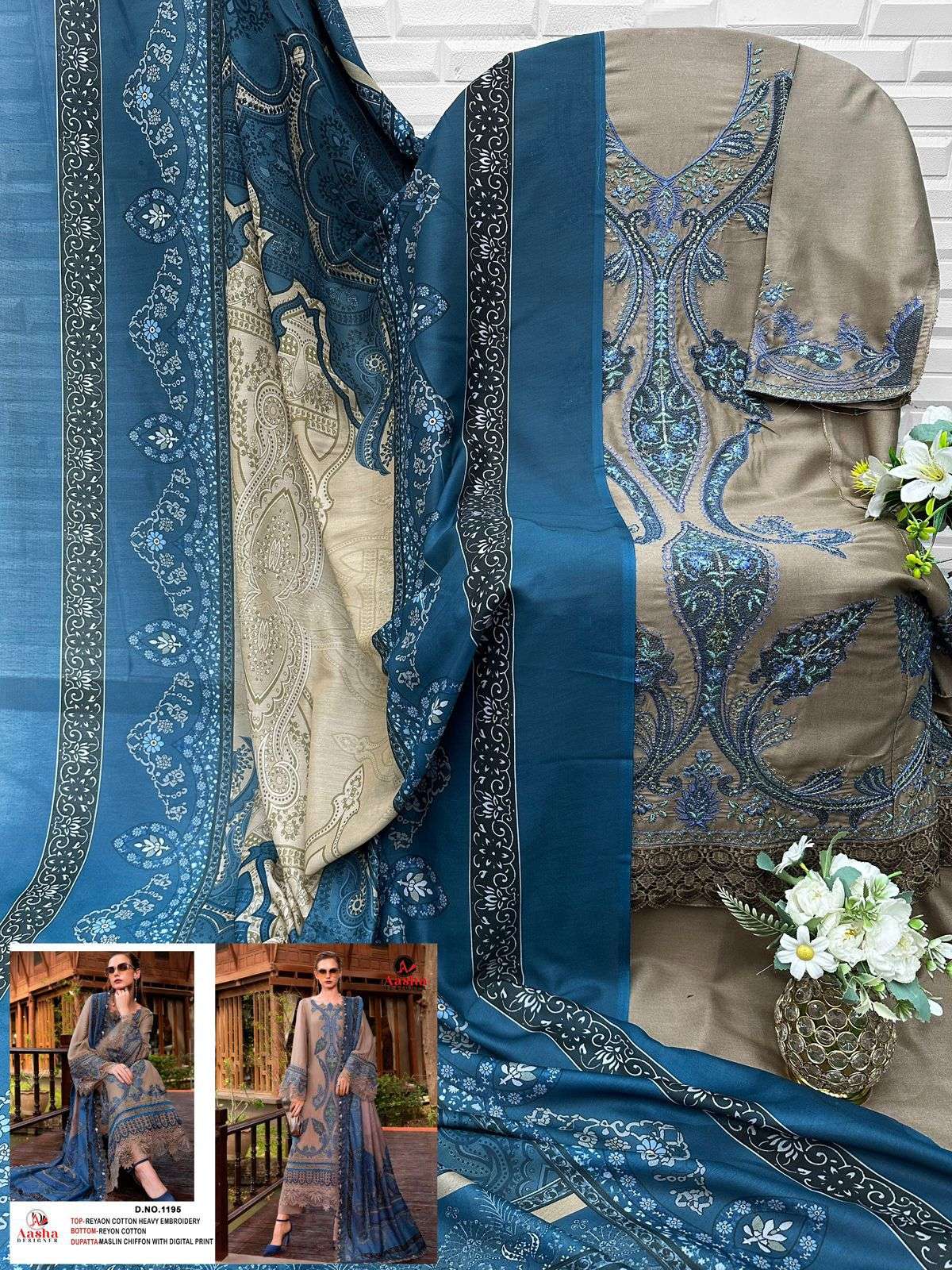 RAYON COLLECTION D NO. 1195 BY AASHA DESIGNER - 02