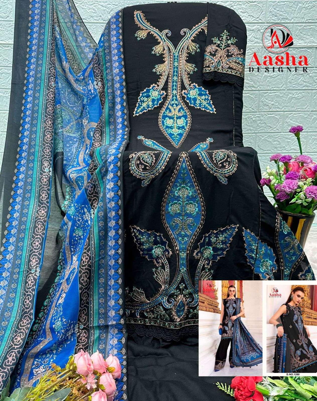 RAYON COLLECTION D NO. 1200 BY AASHA DESIGNER - 04