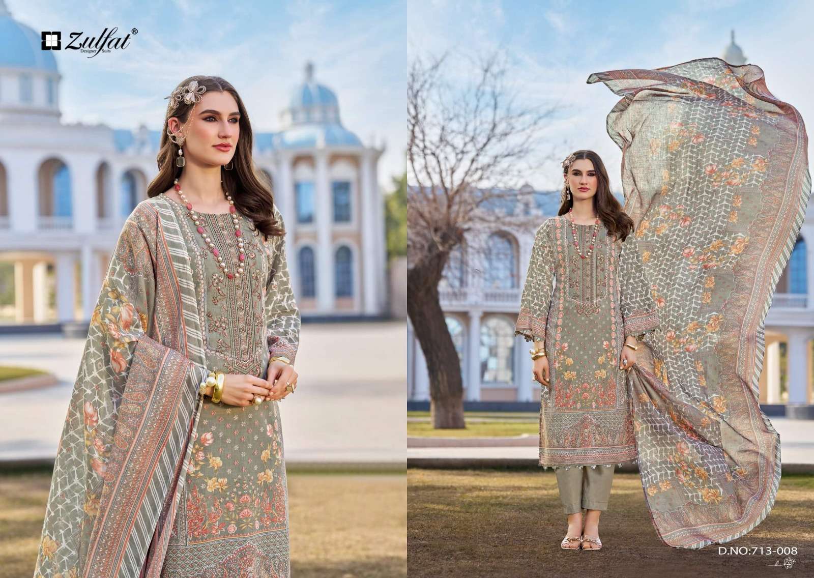 SANA SAFINA VOL - 3 BY ZULFAT DESIGNER SUITS - 08