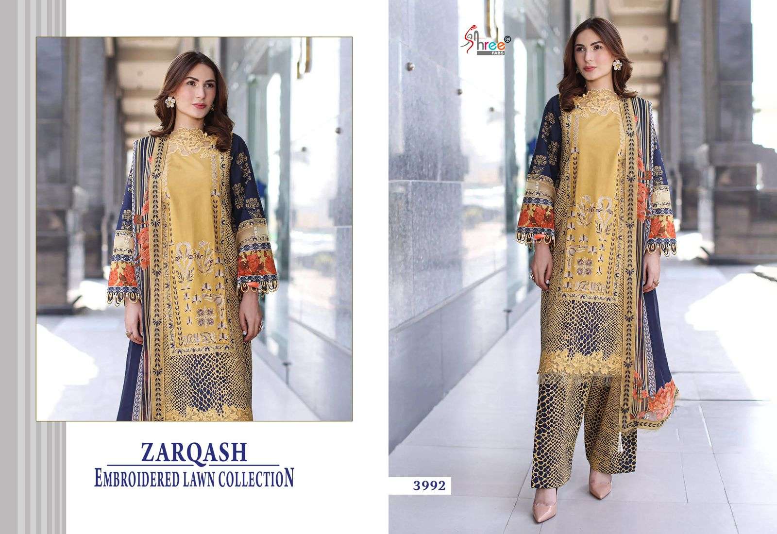 ZARQASH EMBRODERD LAWN COLLECTION BY SHREE FABS - 02