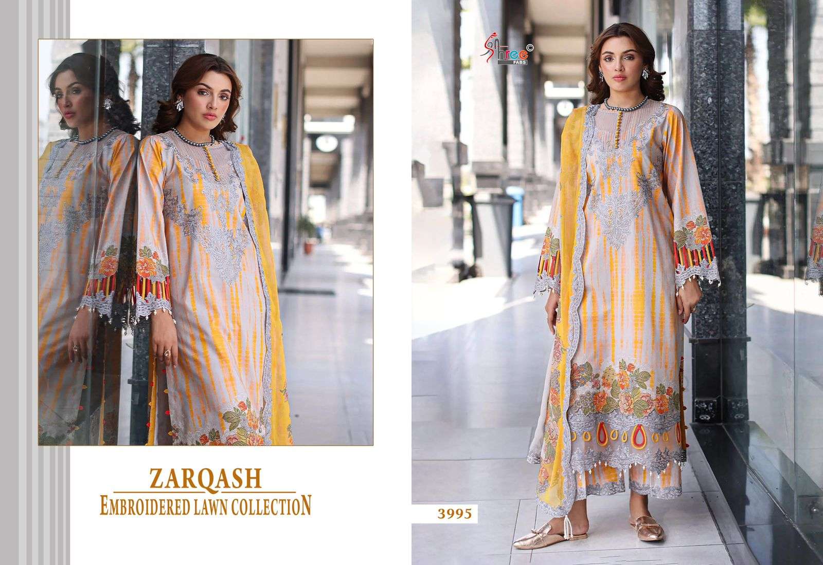 ZARQASH EMBRODERD LAWN COLLECTION BY SHREE FABS - 03