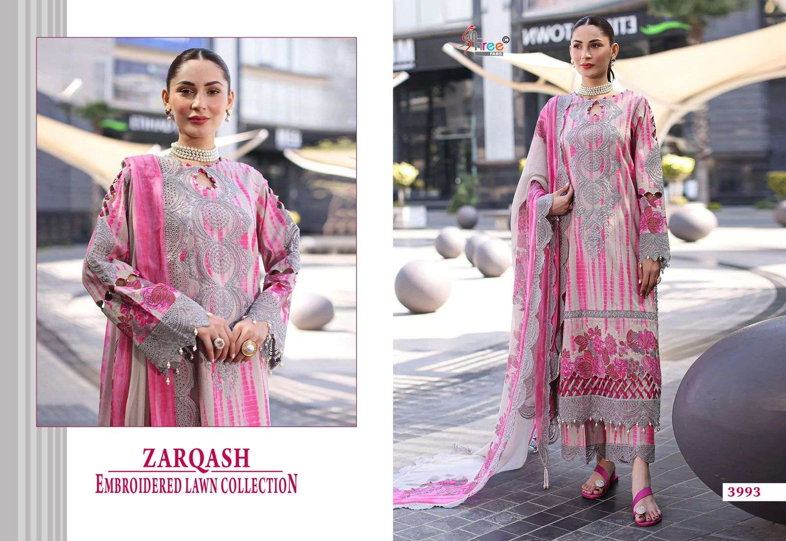 ZARQASH EMBRODERD LAWN COLLECTION BY SHREE FABS - 04
