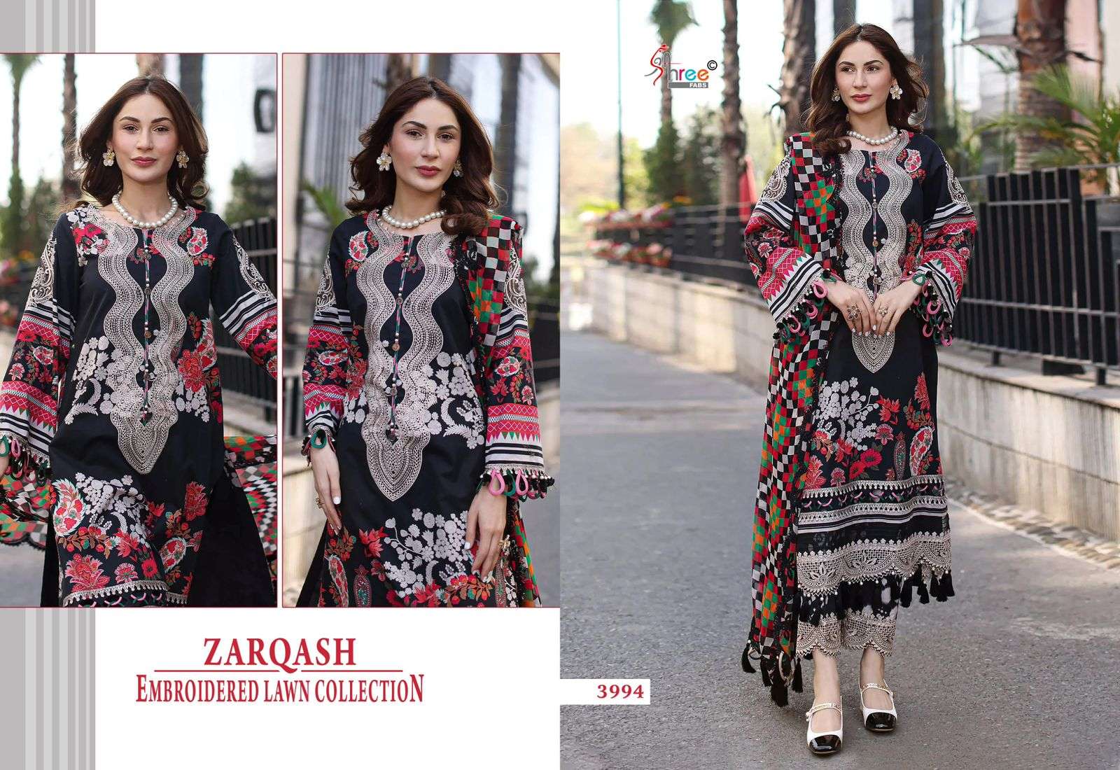 ZARQASH EMBRODERD LAWN COLLECTION BY SHREE FABS - 05