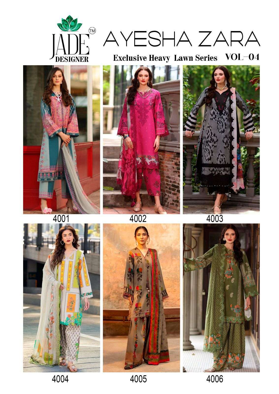 AYESHA ZARA VOL - 04 BY SAANVI TRENDS - 01 - 06