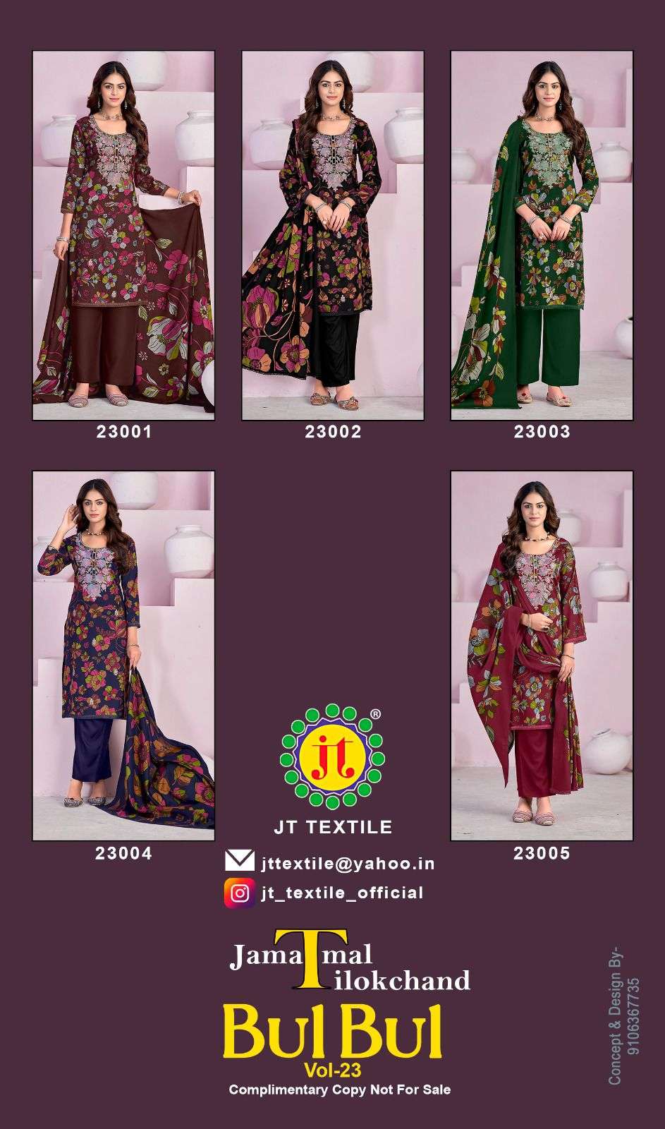 BULBUL VOL - 23 BY JAMATMAL TILOKCHAND - 01 - 05