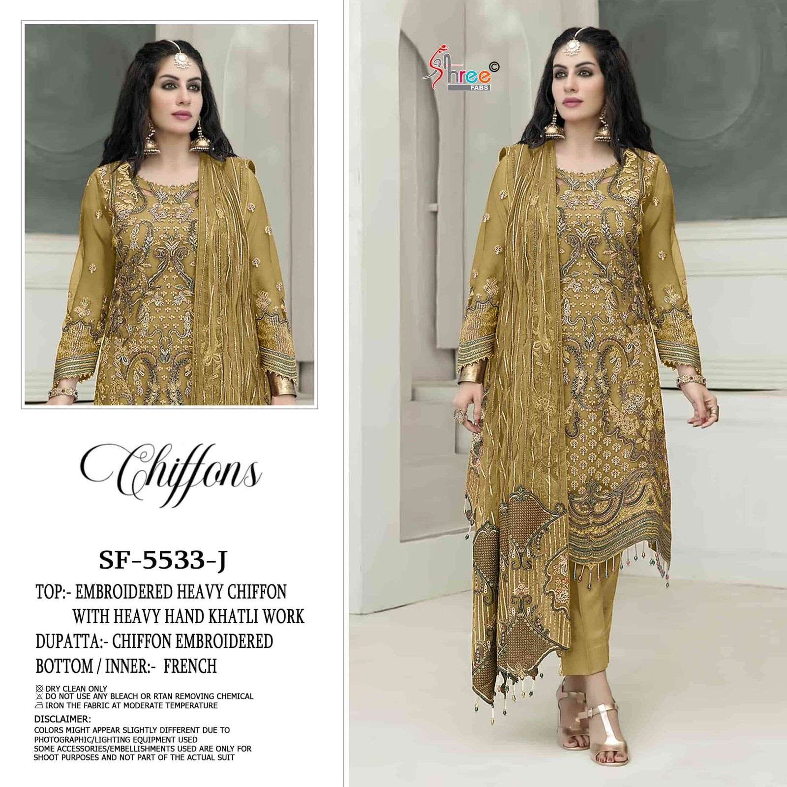 CHIFFONS D.NO. SF - 5533 BY SHREE FABS - 03