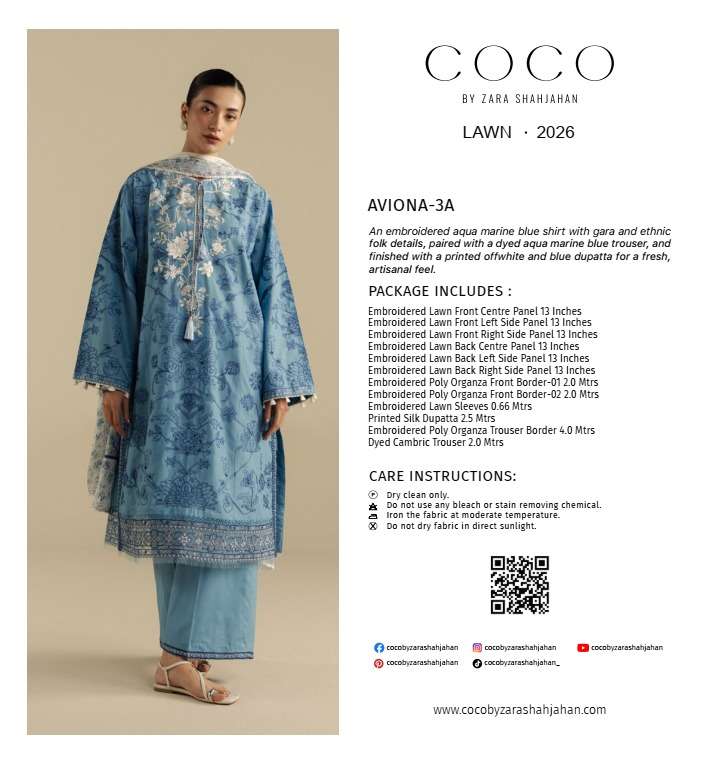Coco Unstitched Lawn Collection 2026 By Zara Shahjahan-07
