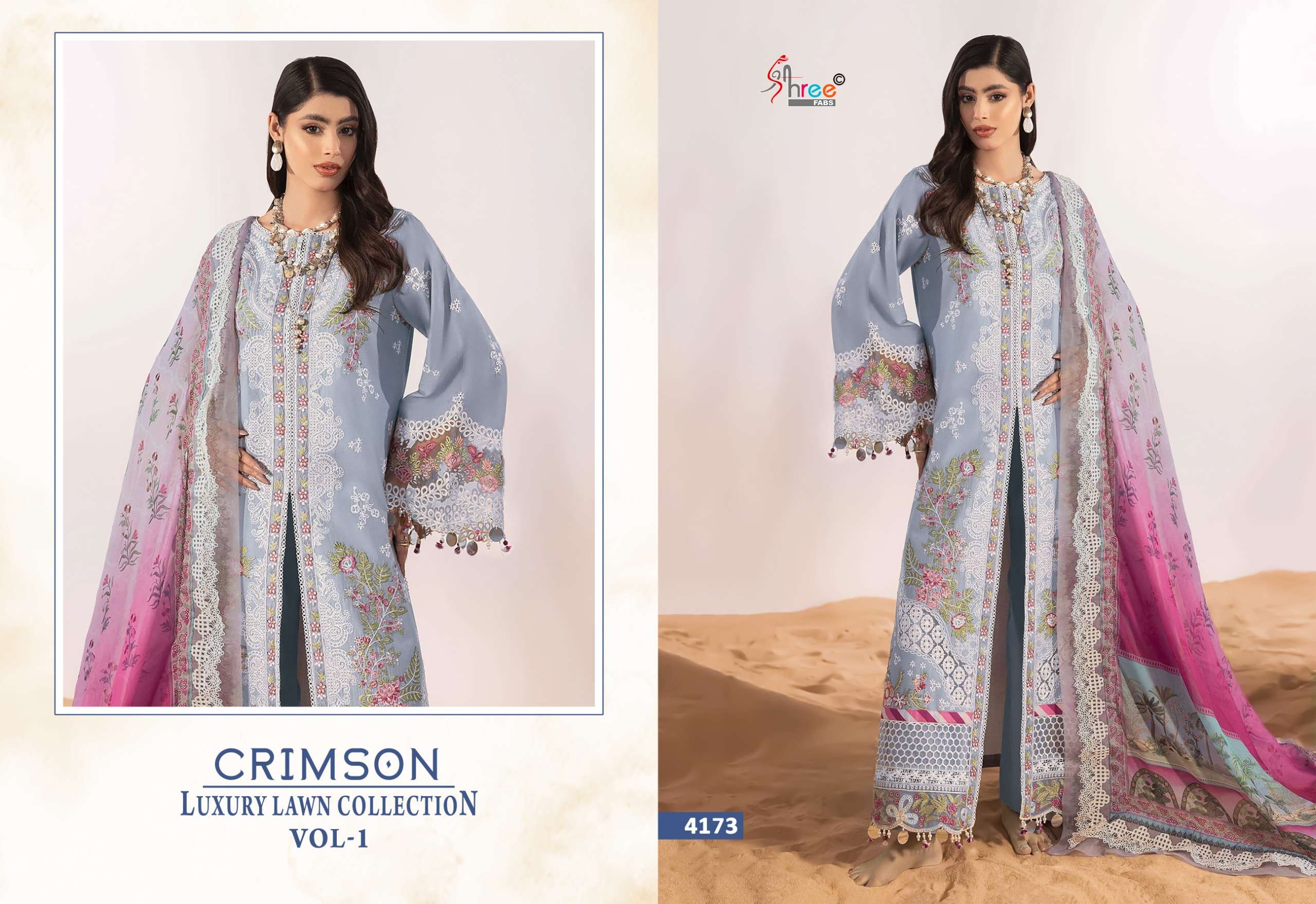 CRIMSON LUXURY LAWN COLLECTION VOL - 01 BY SHREE FABS - 04