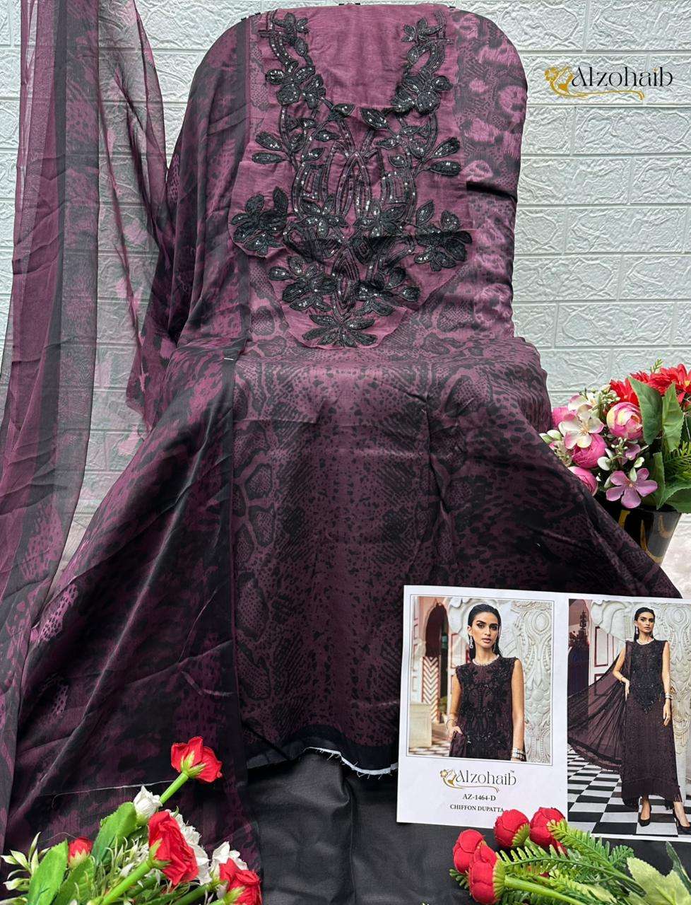 DESIGN NO. AZ-1456-1457-1464C-1464D BY AL ZOHAIB - 08