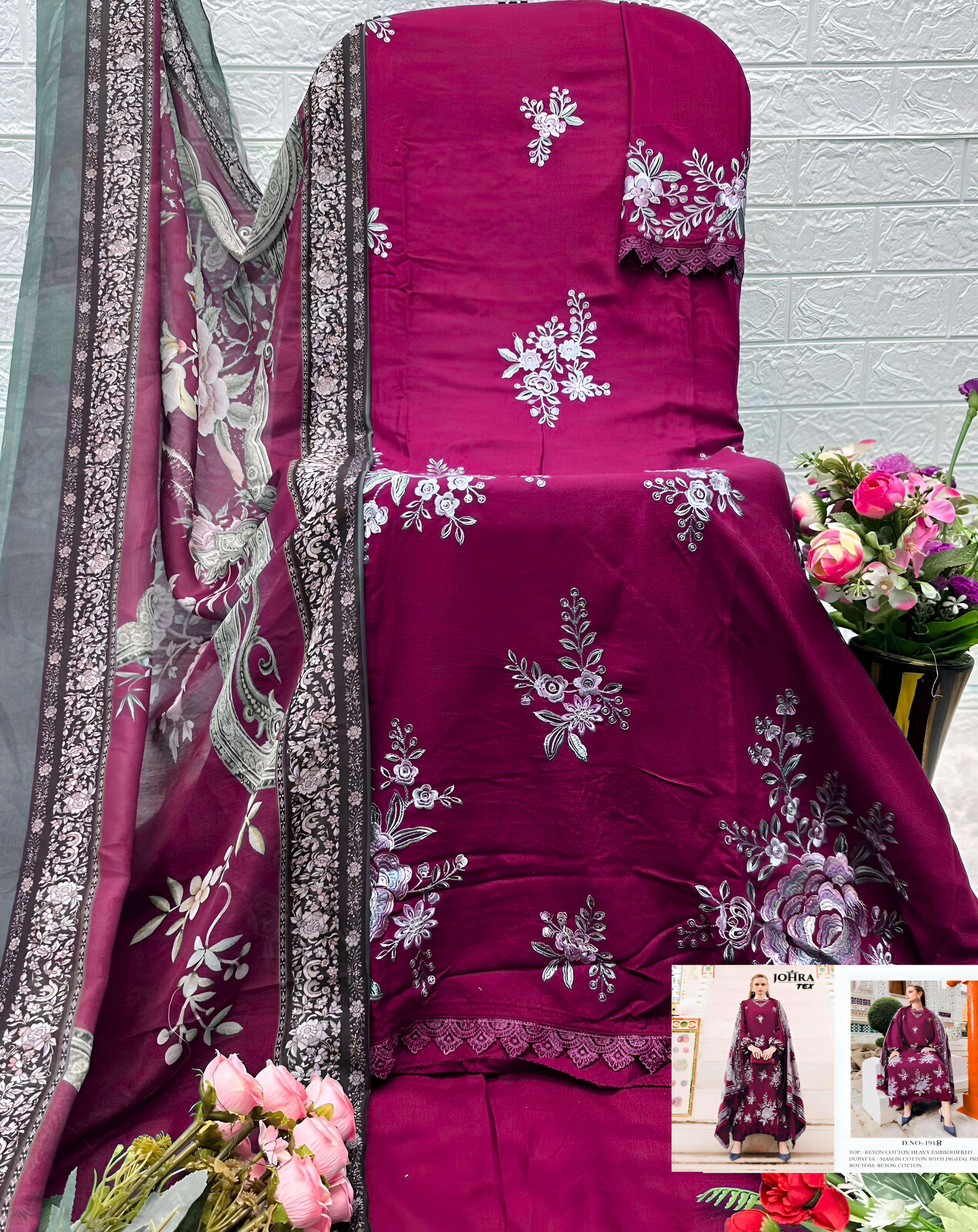 DESIGN NO. JT -194 B RAYYON COLLECTION BY JOHRA TEX - 02