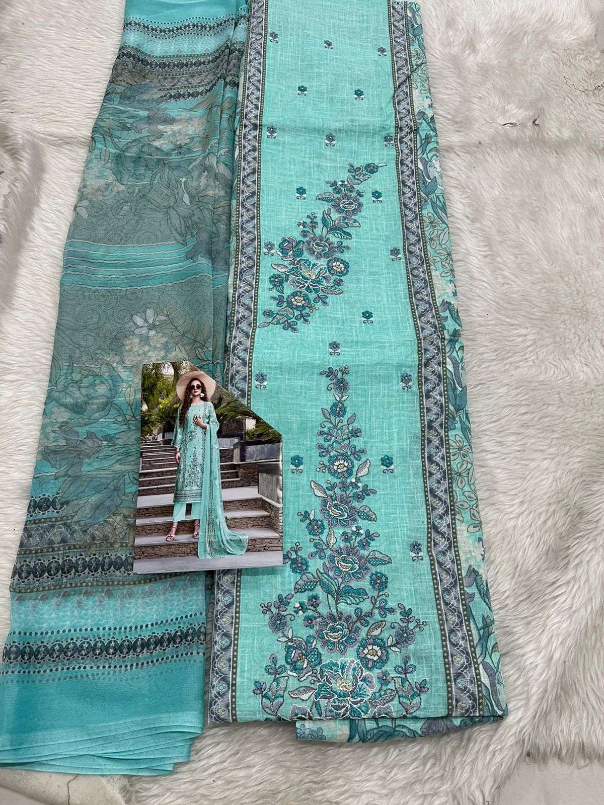 Falah Premium Cotton Collection Code - 26023 By Falah Designer - 01