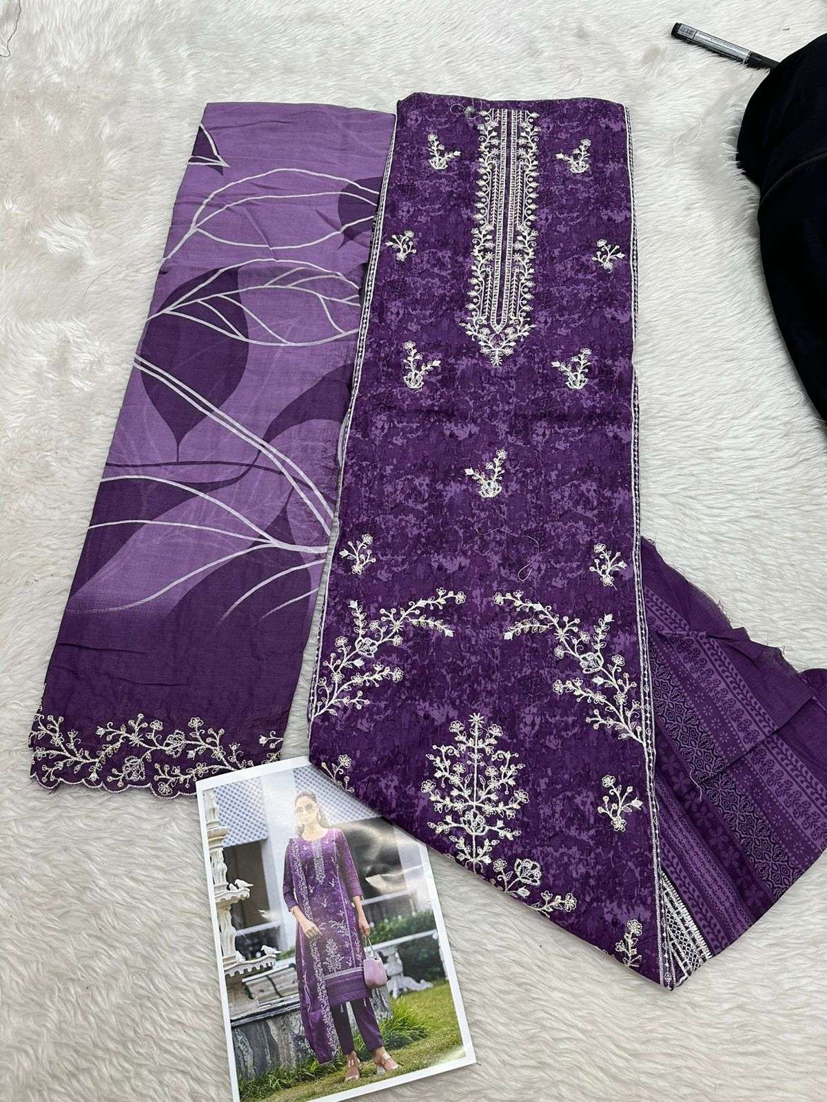 Falah Premium Cotton Collection Code - 26027 By Falah Designer - 02