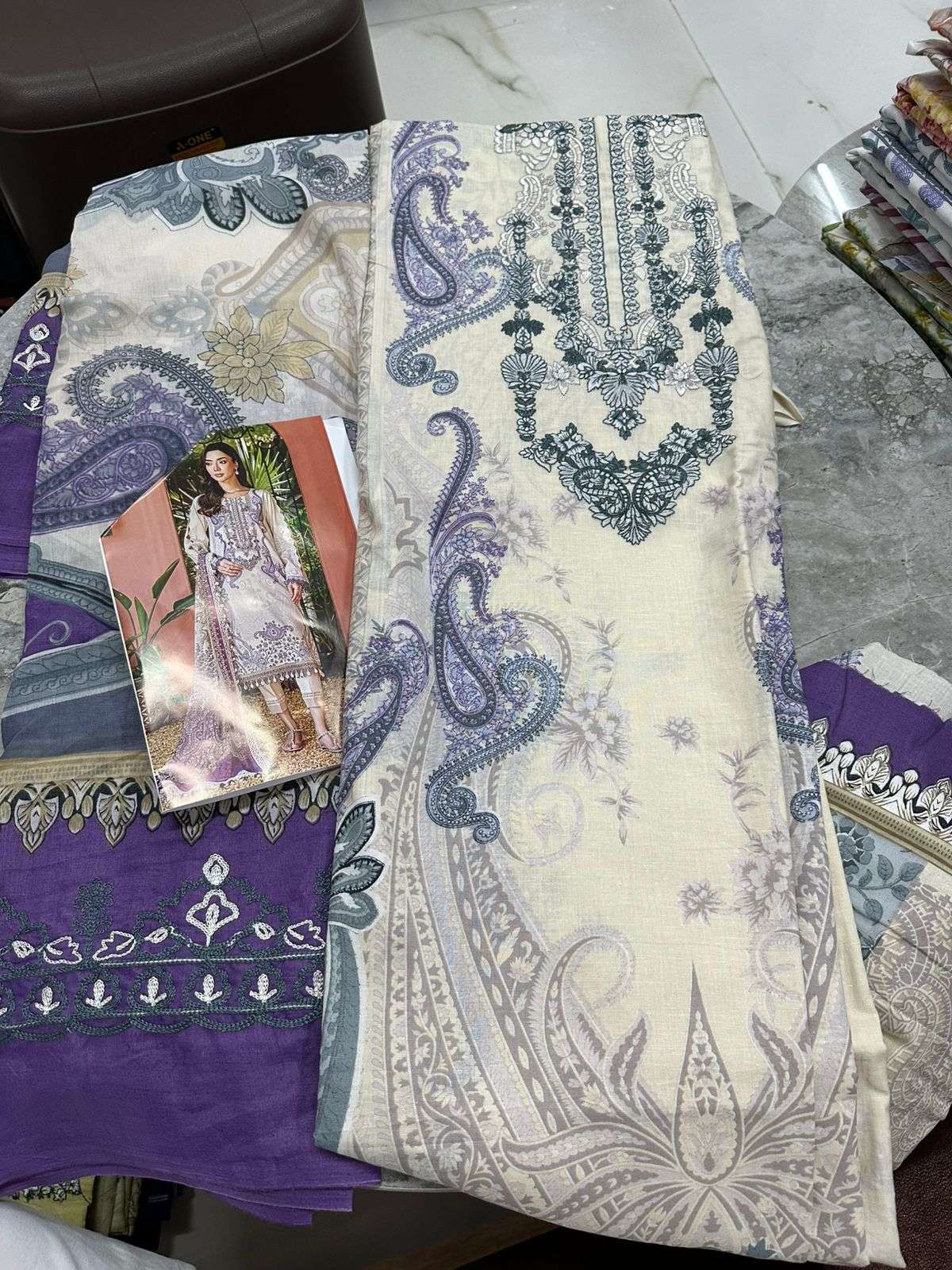 Falah Premium Cotton Collection Code - 26037 By Falah Designer Suits - 03