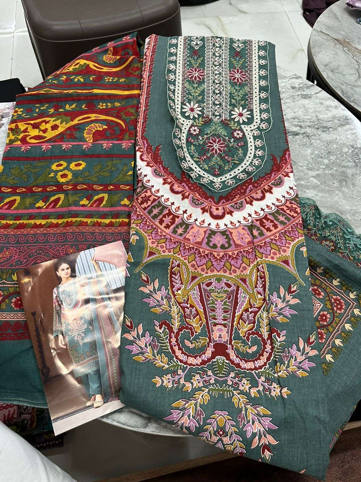 Falah Premium Cotton Collection Code - 26038 By Falah Designer Suits - 01 - 08 A