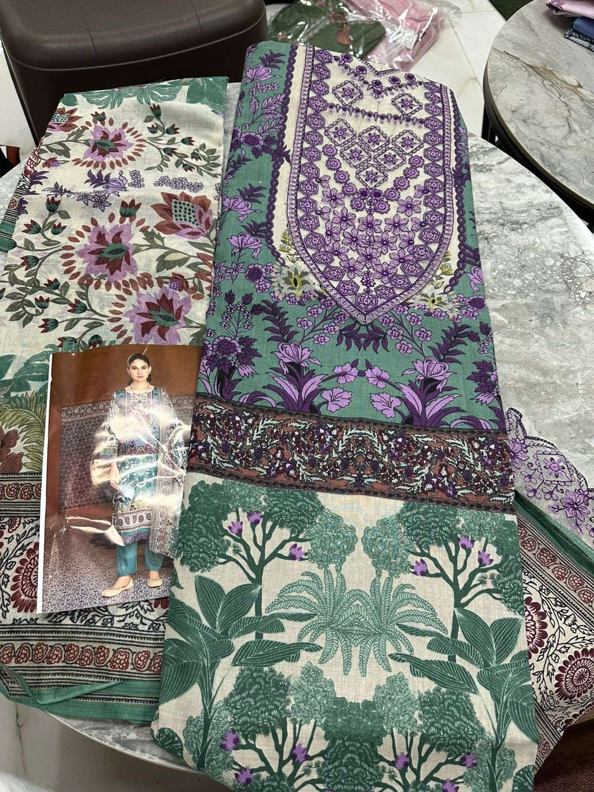 Falah Premium Cotton Collection Code - 26038 By Falah Designer Suits - 03