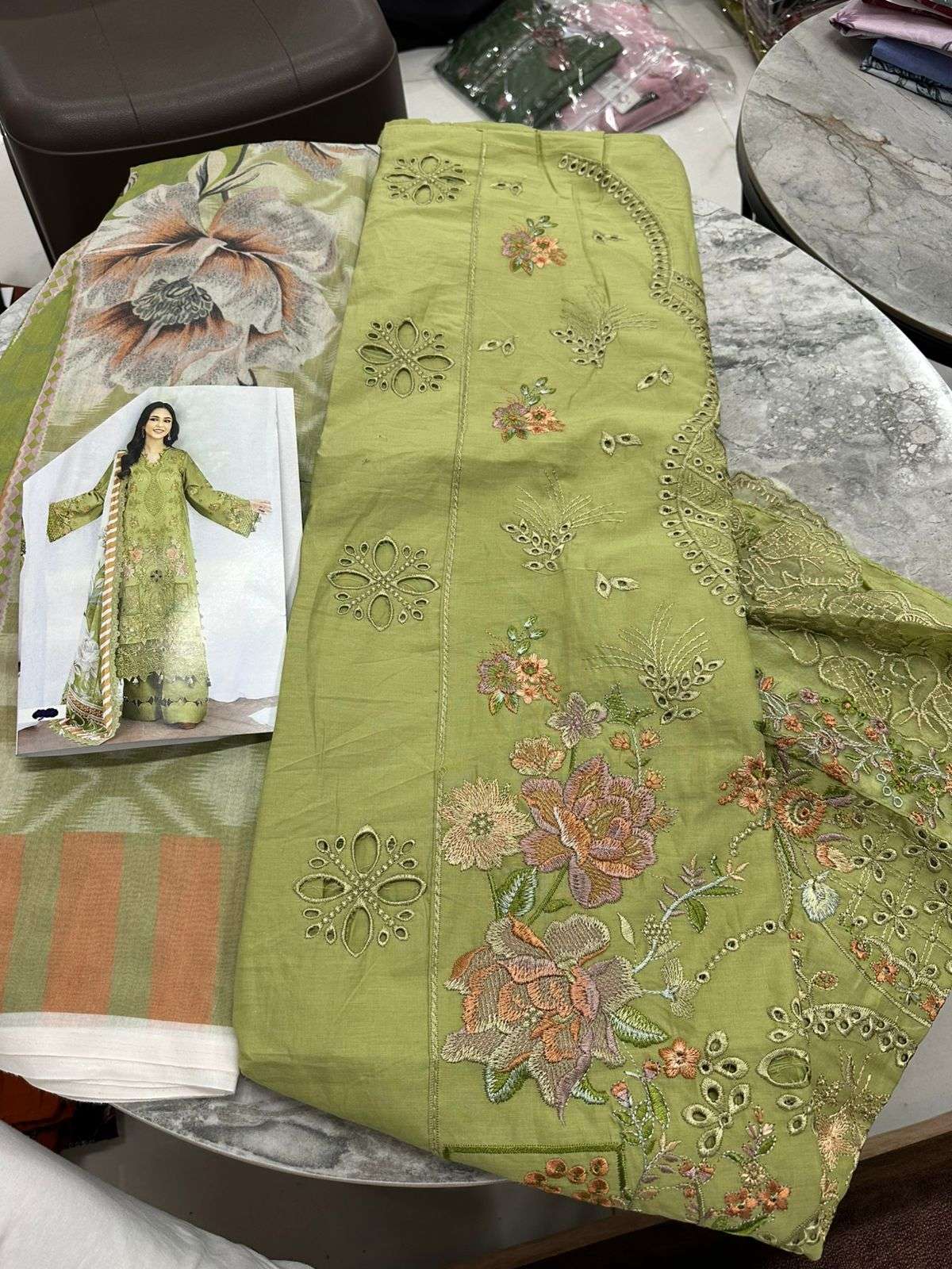 Falah Premium Cotton Collection Code - 26039 By Falah Designer Suits - 05