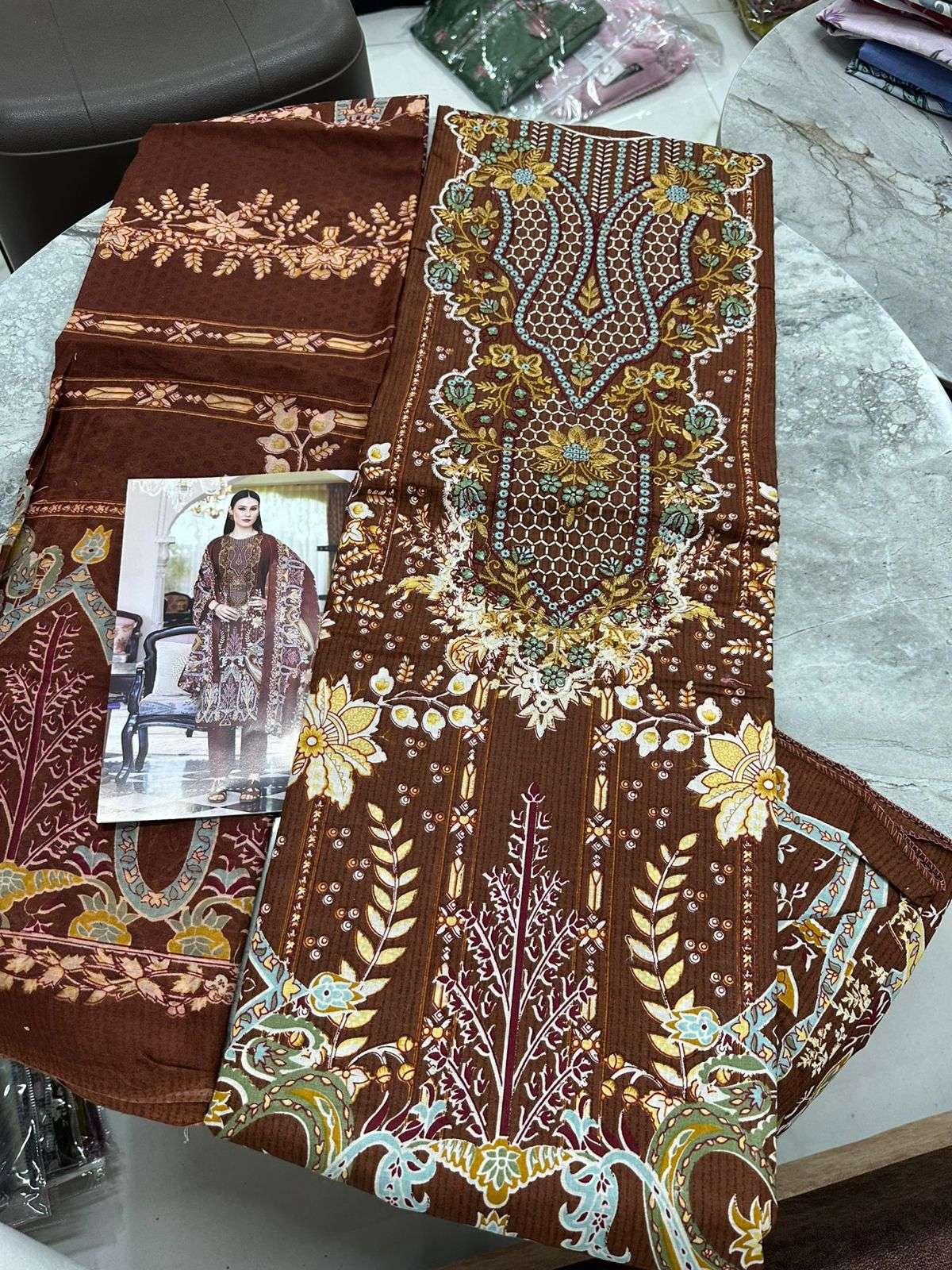 Falah Premium Cotton Collection Code - 26040 By Falah Designer Suits - 04