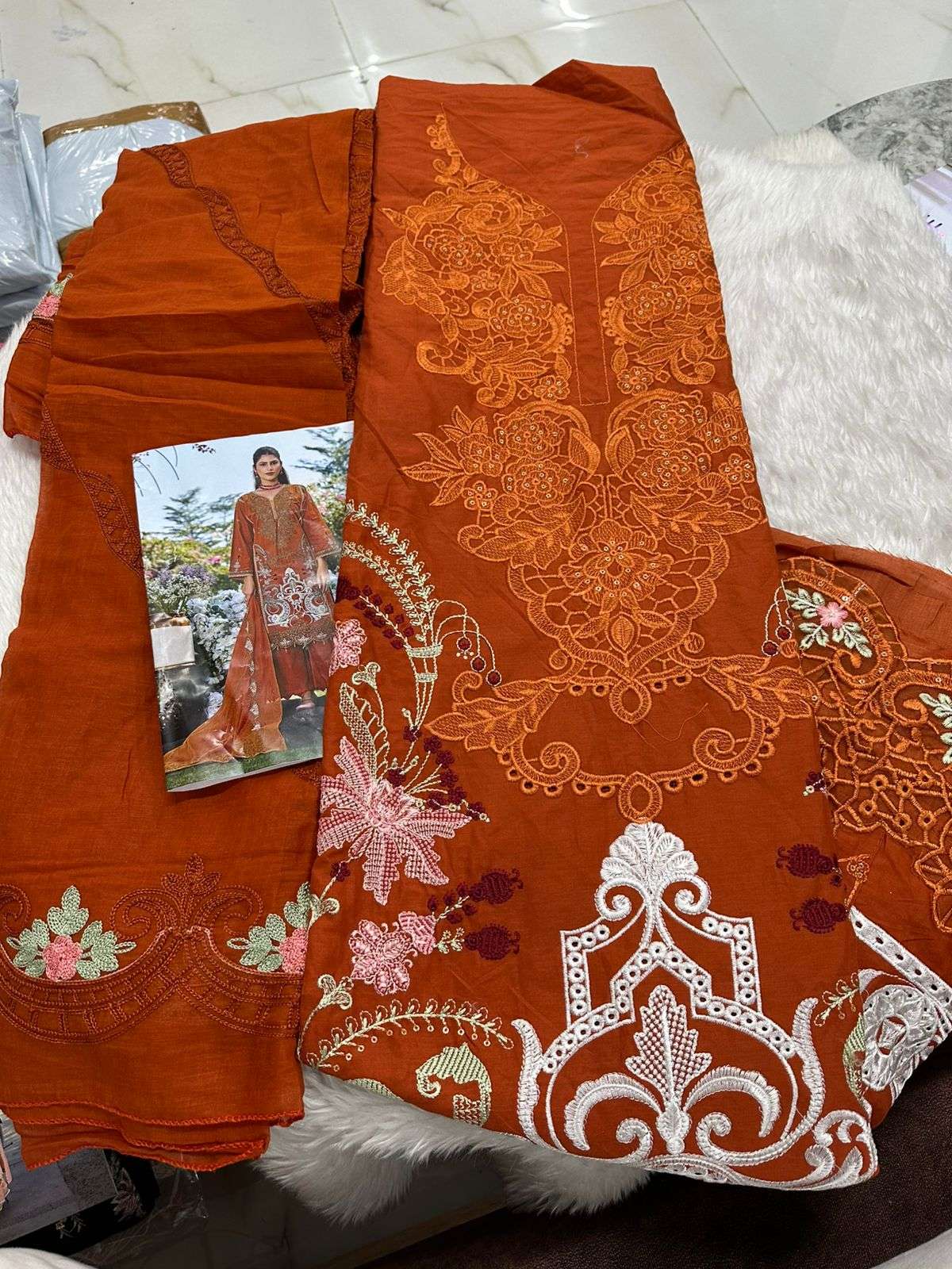 Falah Premium Cotton Collection Code - 26041 By Falah Designer Suits - 04