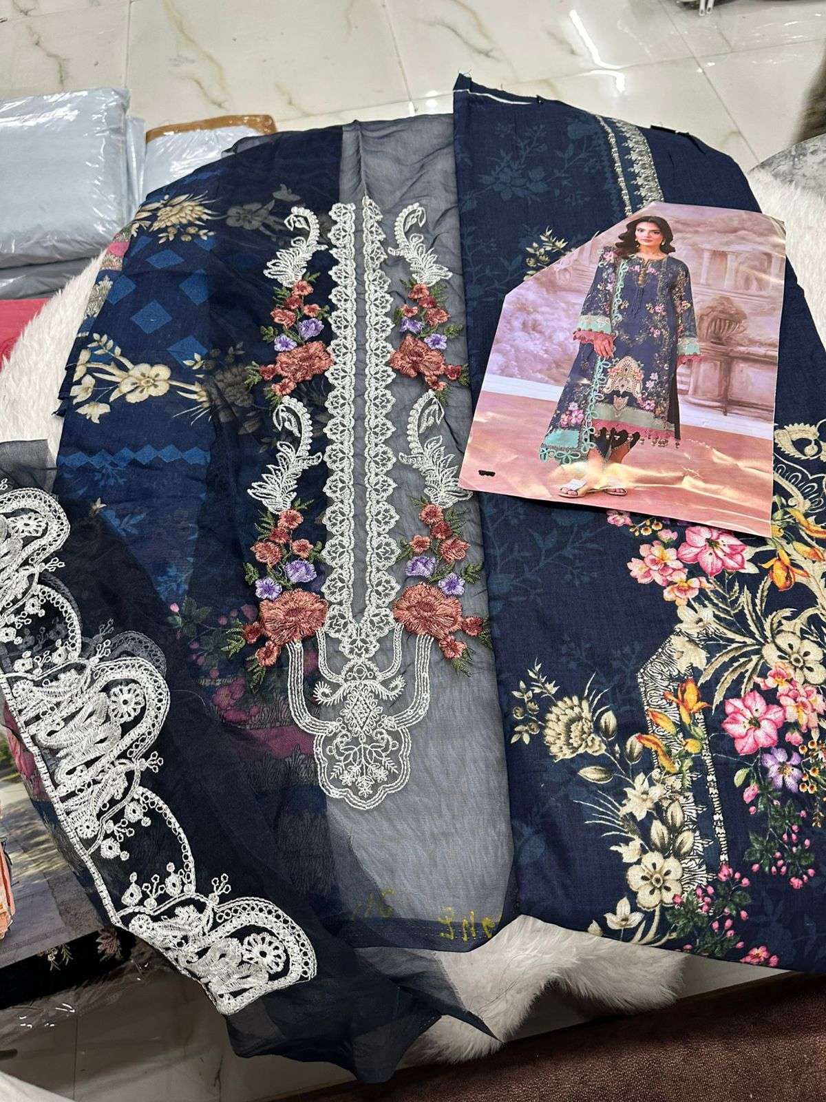 Falah Premium Cotton Collection Code - 26043 By Falah Designer Suits - 01