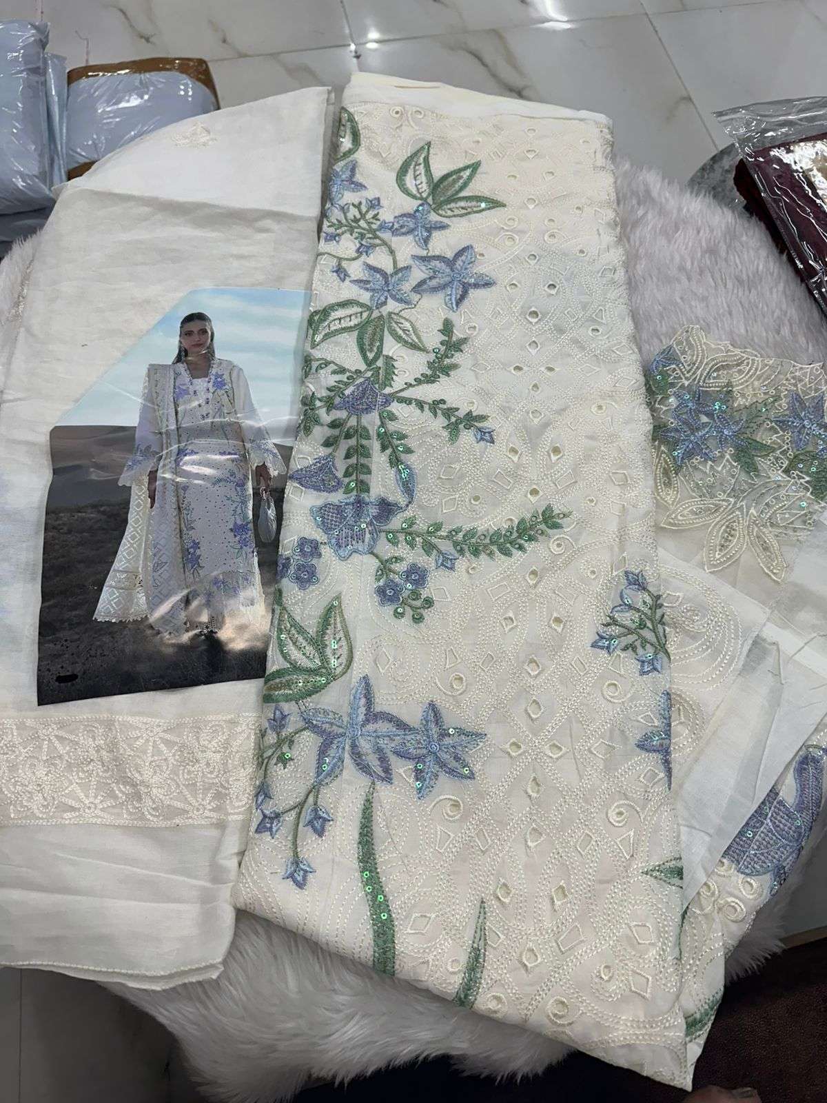 Falah Premium Cotton Collection Code - 26045 By Falah Designer Suits - 05