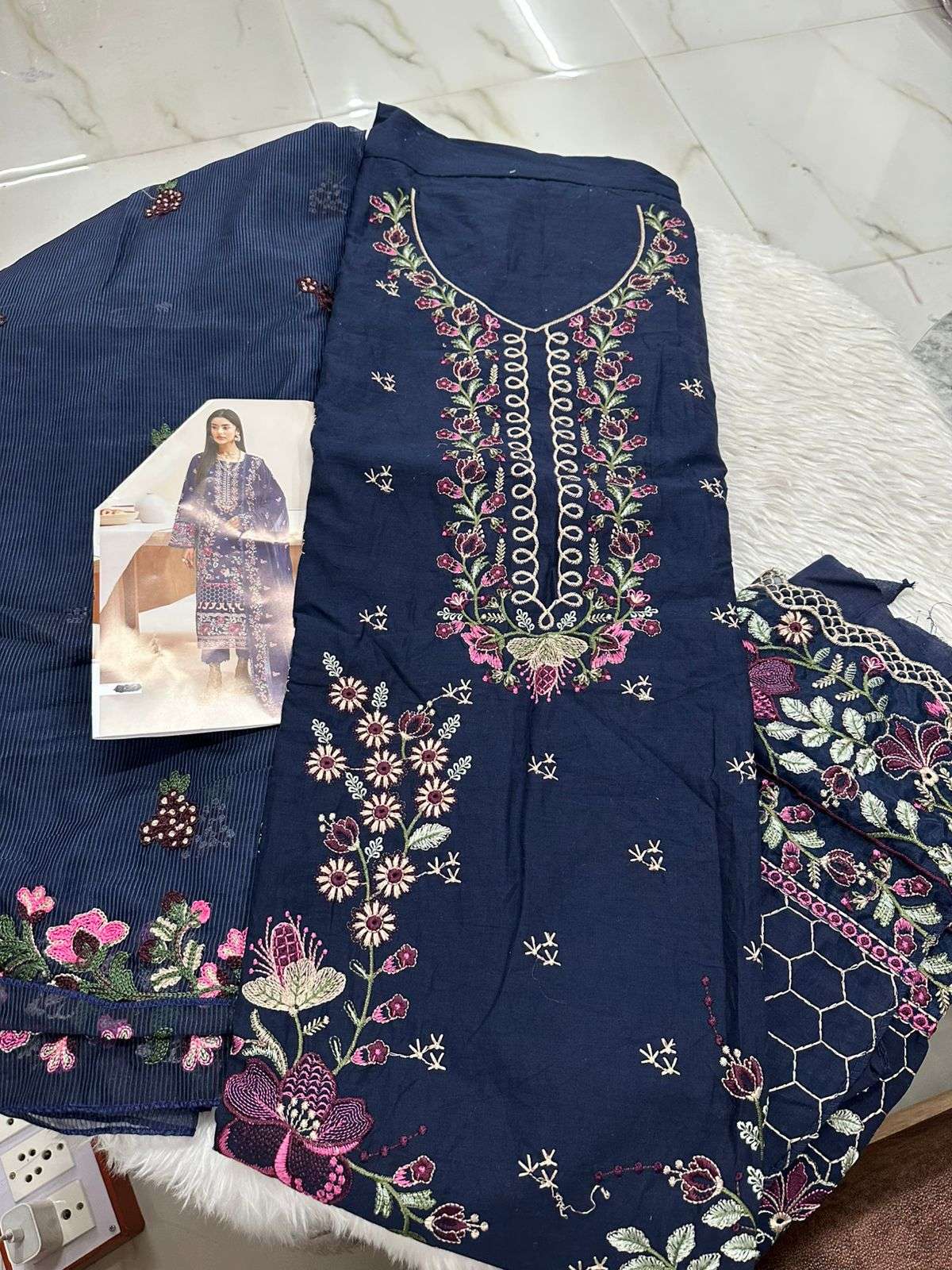 Falah Premium Cotton Collection Code - 26049 By Falah Designer Suits - 01