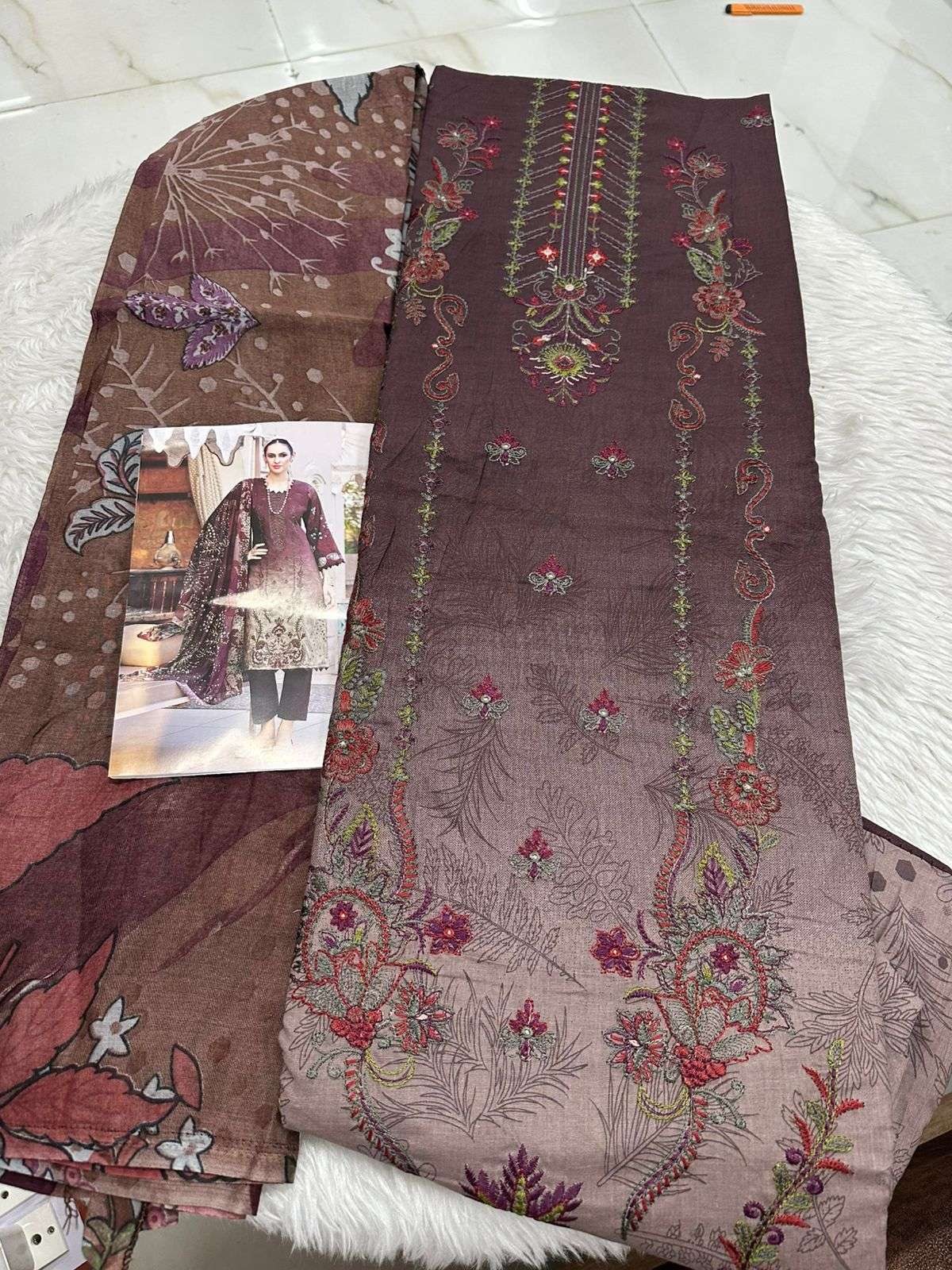 Falah Premium Cotton Collection Code - 26051 By Falah Designer Suits - 03