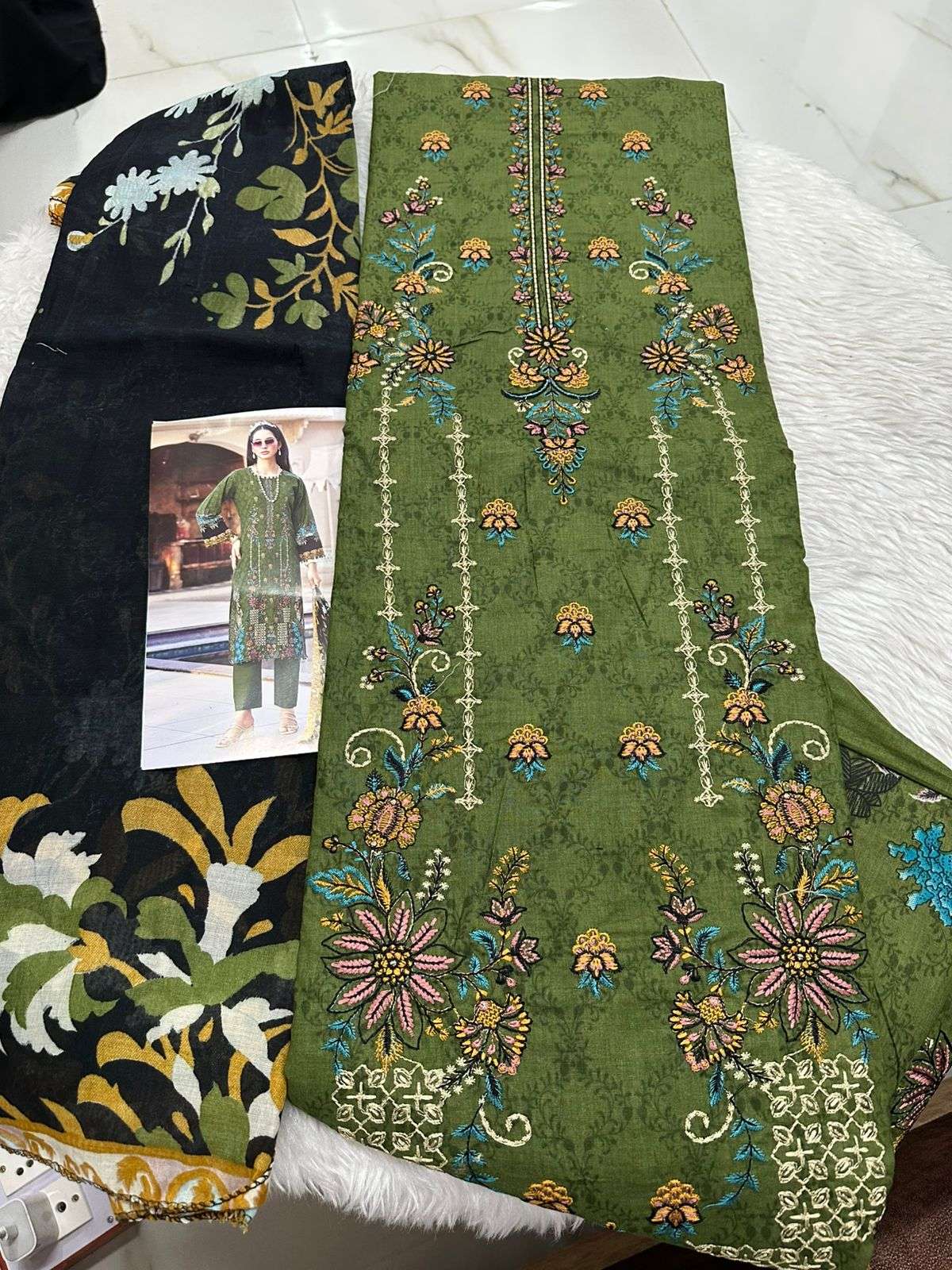 Falah Premium Cotton Collection Code - 26051 By Falah Designer Suits - 05